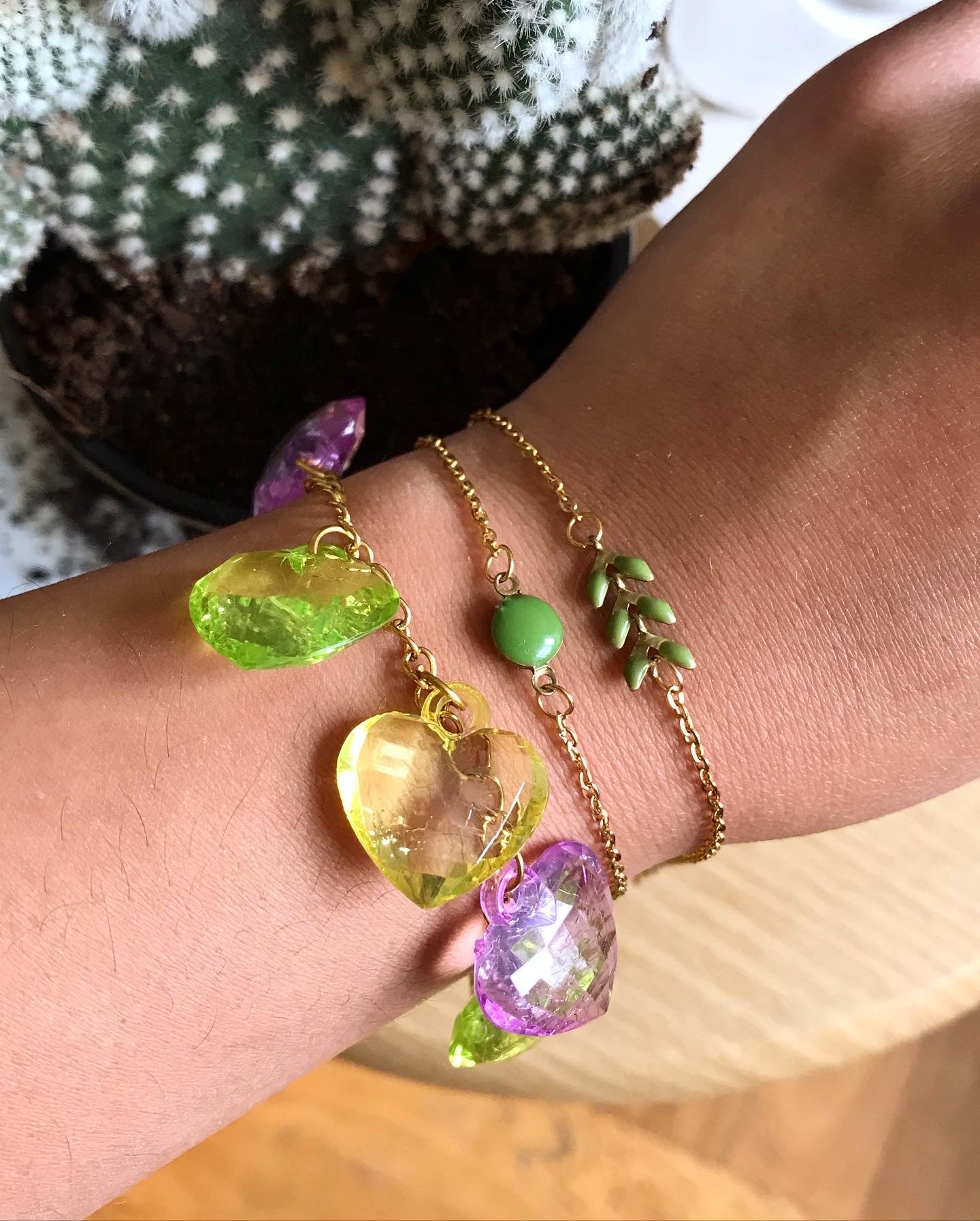 Bracelet perle émaillé coloré - GINA