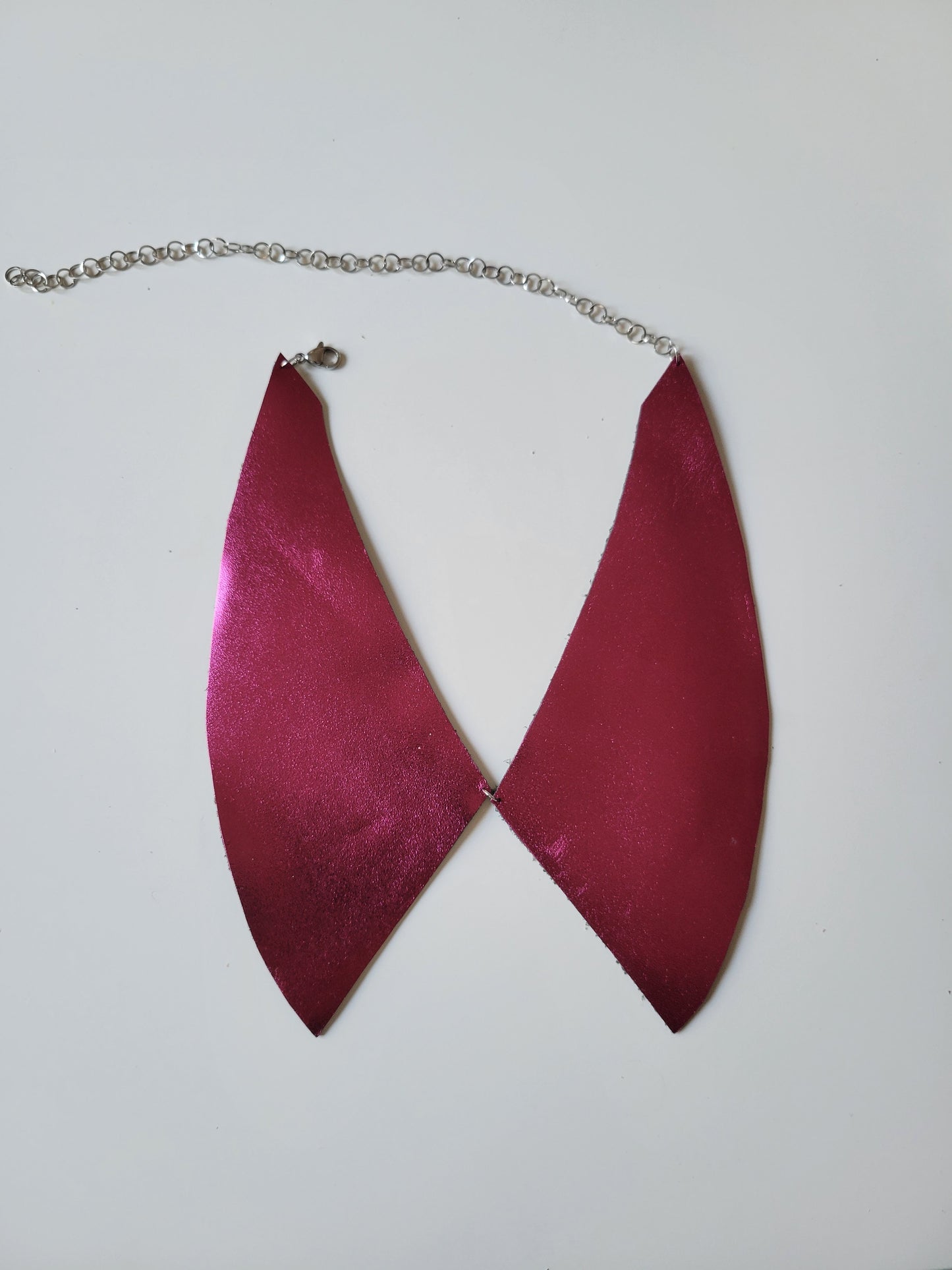 Collier faux col cuir upcyclé - Atelier Claire Zhou x 114 paris