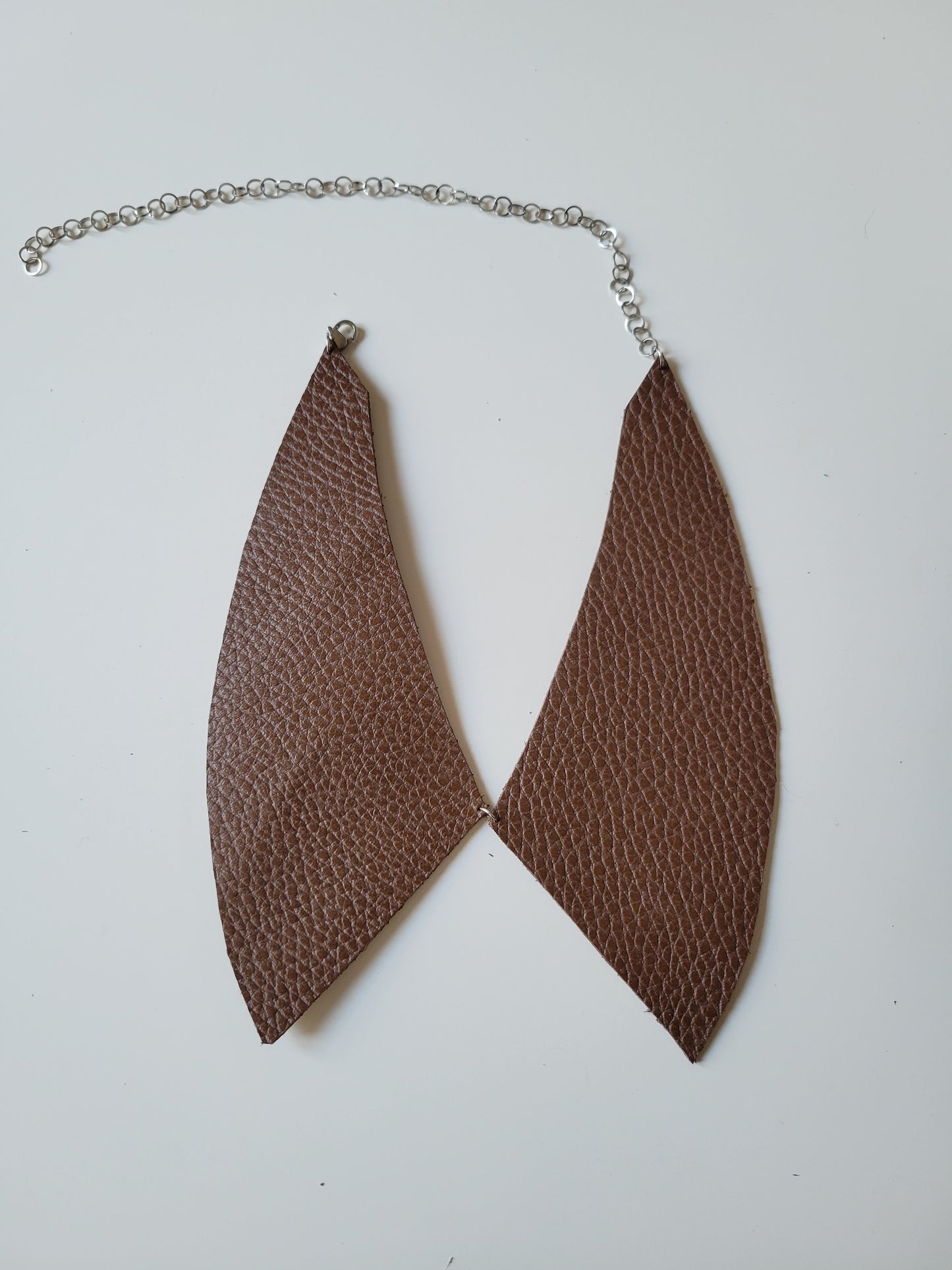 Collier faux col cuir upcyclé - Atelier Claire Zhou x 114 paris