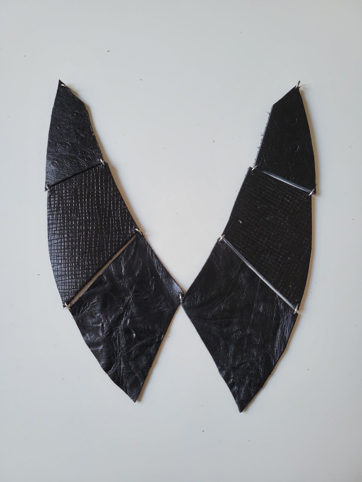 Collier faux col cuir upcyclé patchwork - Atelier Claire Zhou x 114 paris