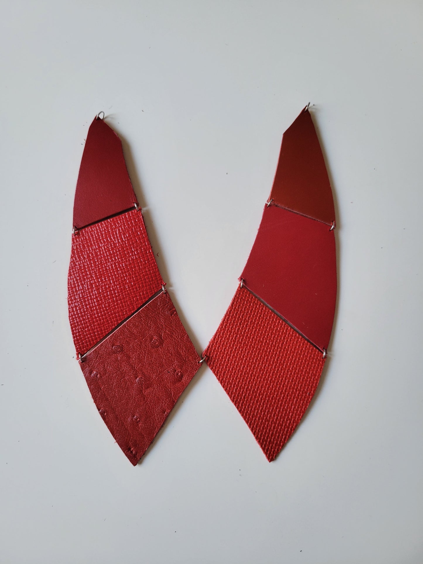 Collier faux col cuir upcyclé patchwork - Atelier Claire Zhou x 114 paris