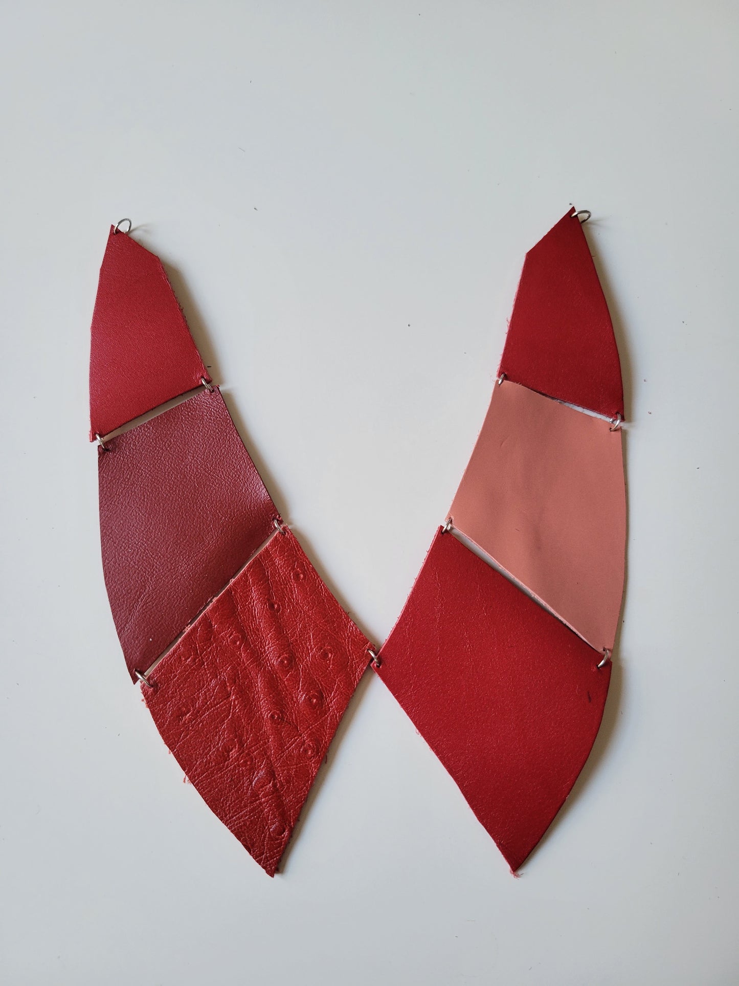 Collier faux col cuir upcyclé patchwork - Atelier Claire Zhou x 114 paris