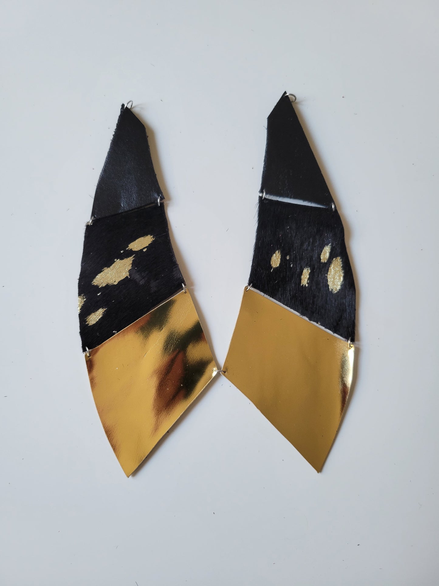 Collier faux col cuir upcyclé patchwork - Atelier Claire Zhou x 114 paris