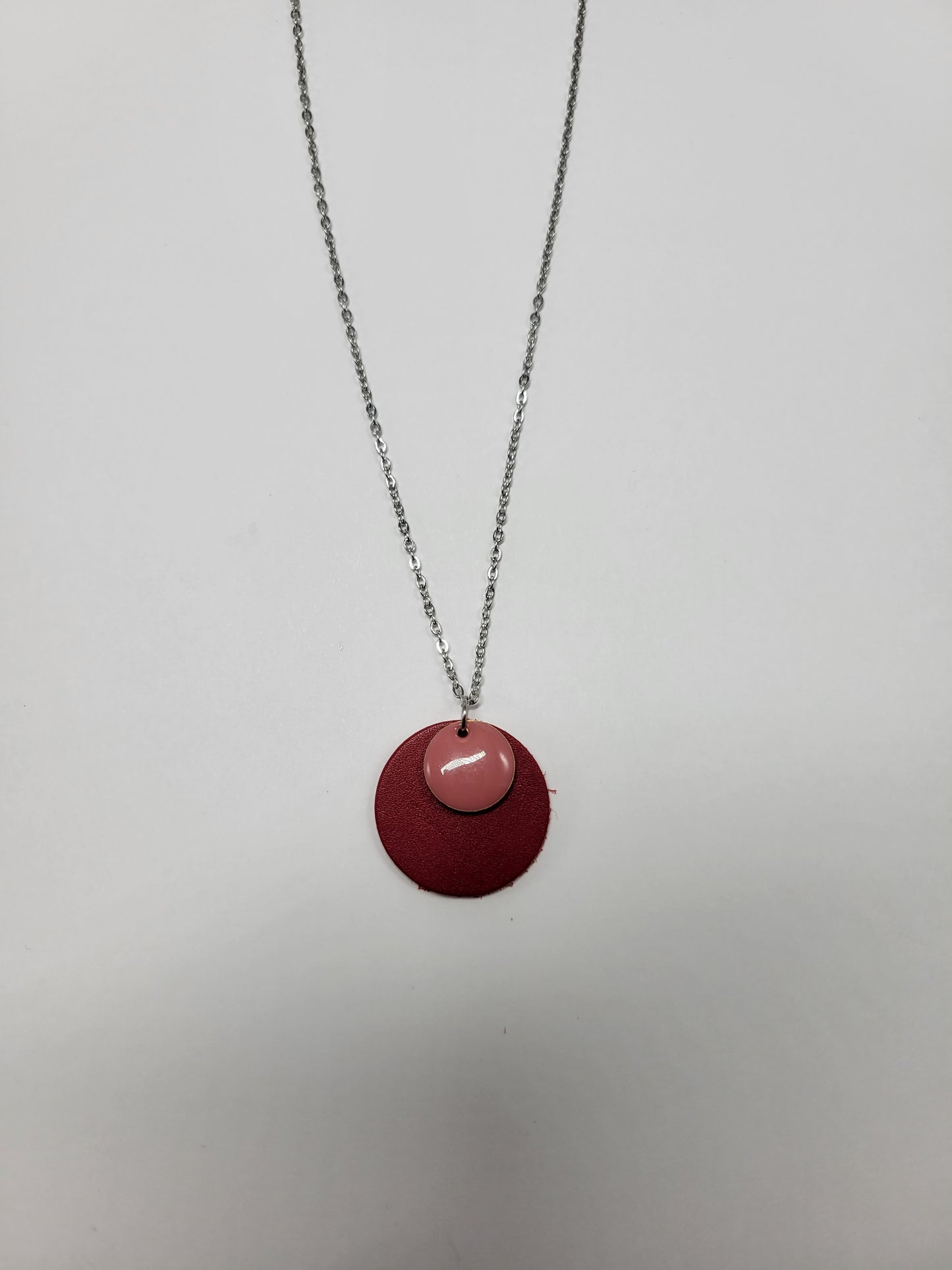 Collier cuir recyclé sequin - Atelier Claire Zhou x 114 Paris