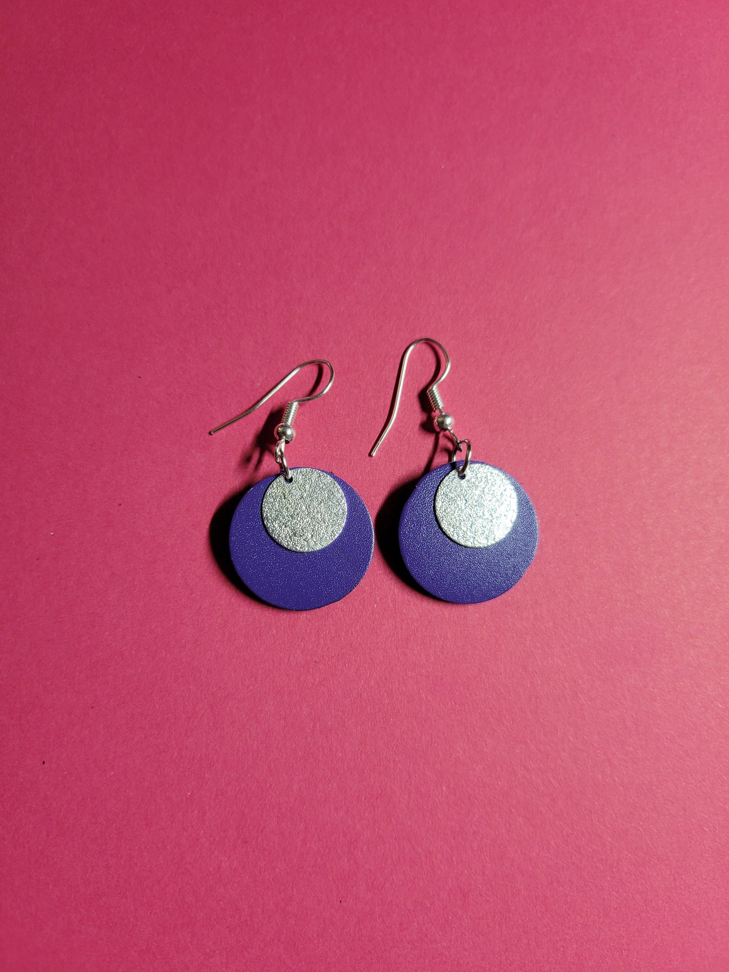 Boucles d'oreilles cuir recyclé - Atelier Claire Zhou x 114 Paris