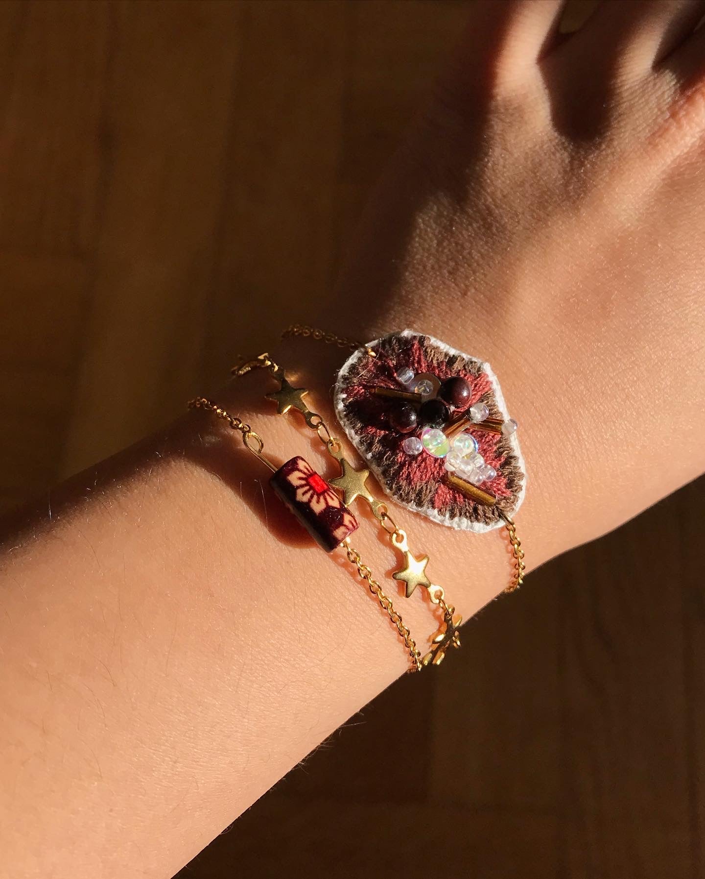 Bracelet bois peint - OMA