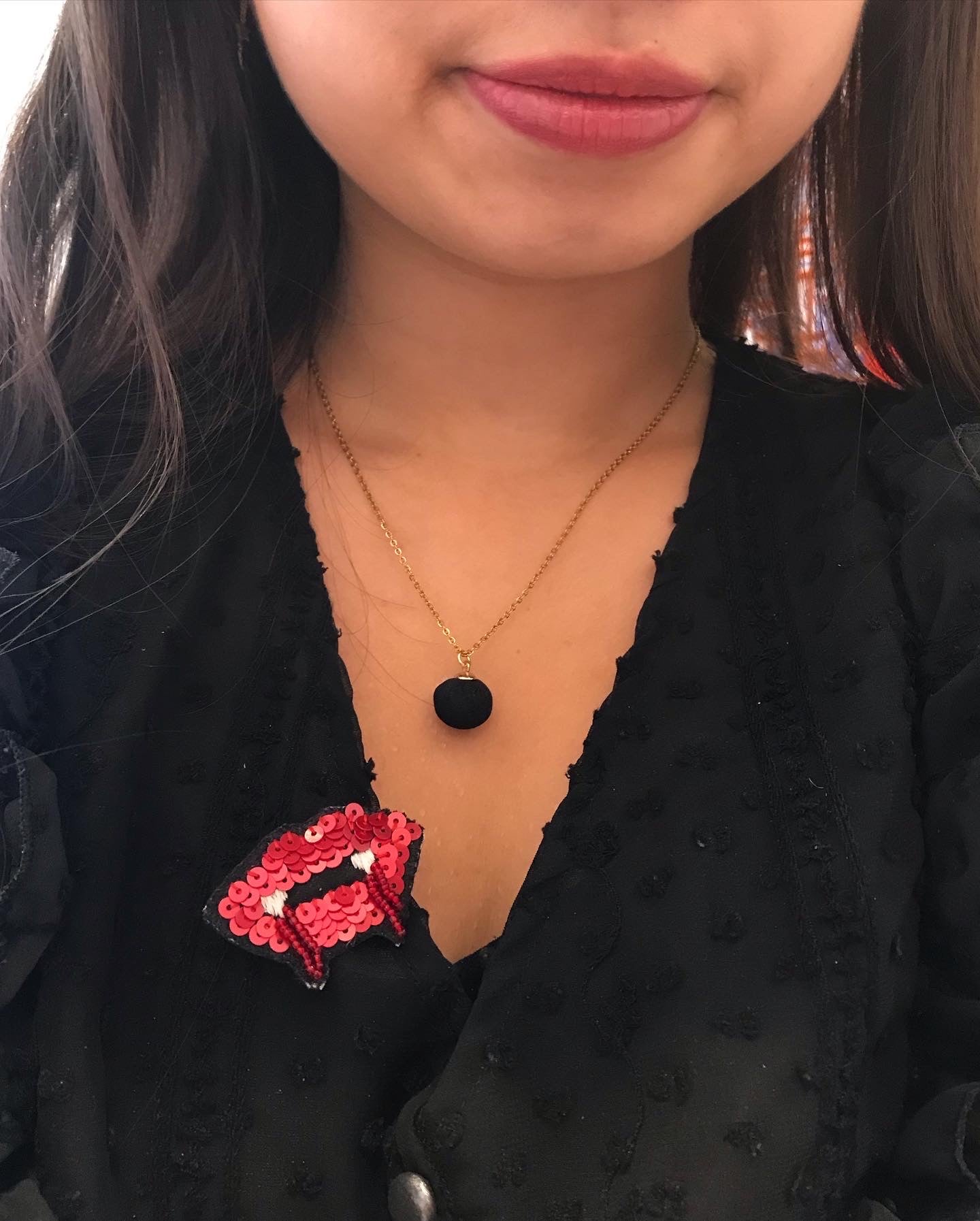 Collier pompon vintage - OLGA