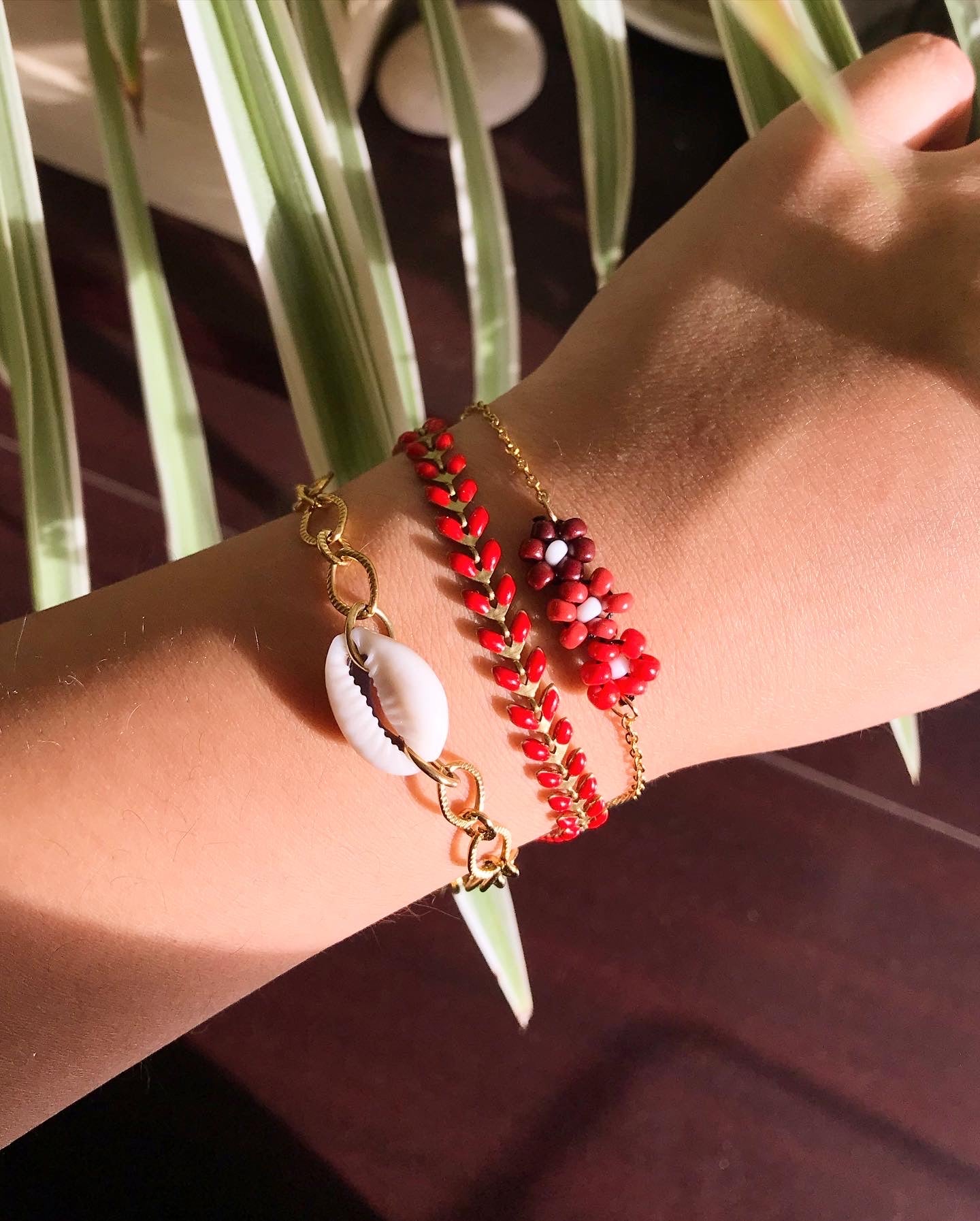 Bracelet chaine épis colorés - ELISABETH