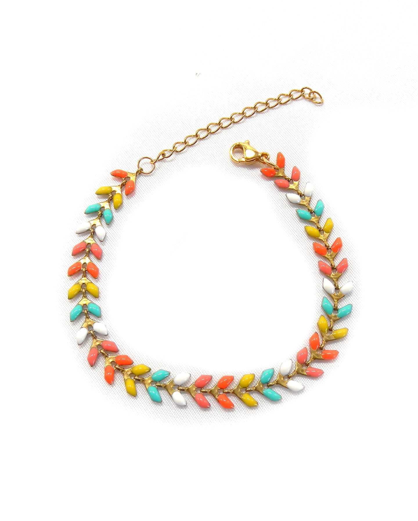 Bracelet chaine épis colorés - ELISABETH