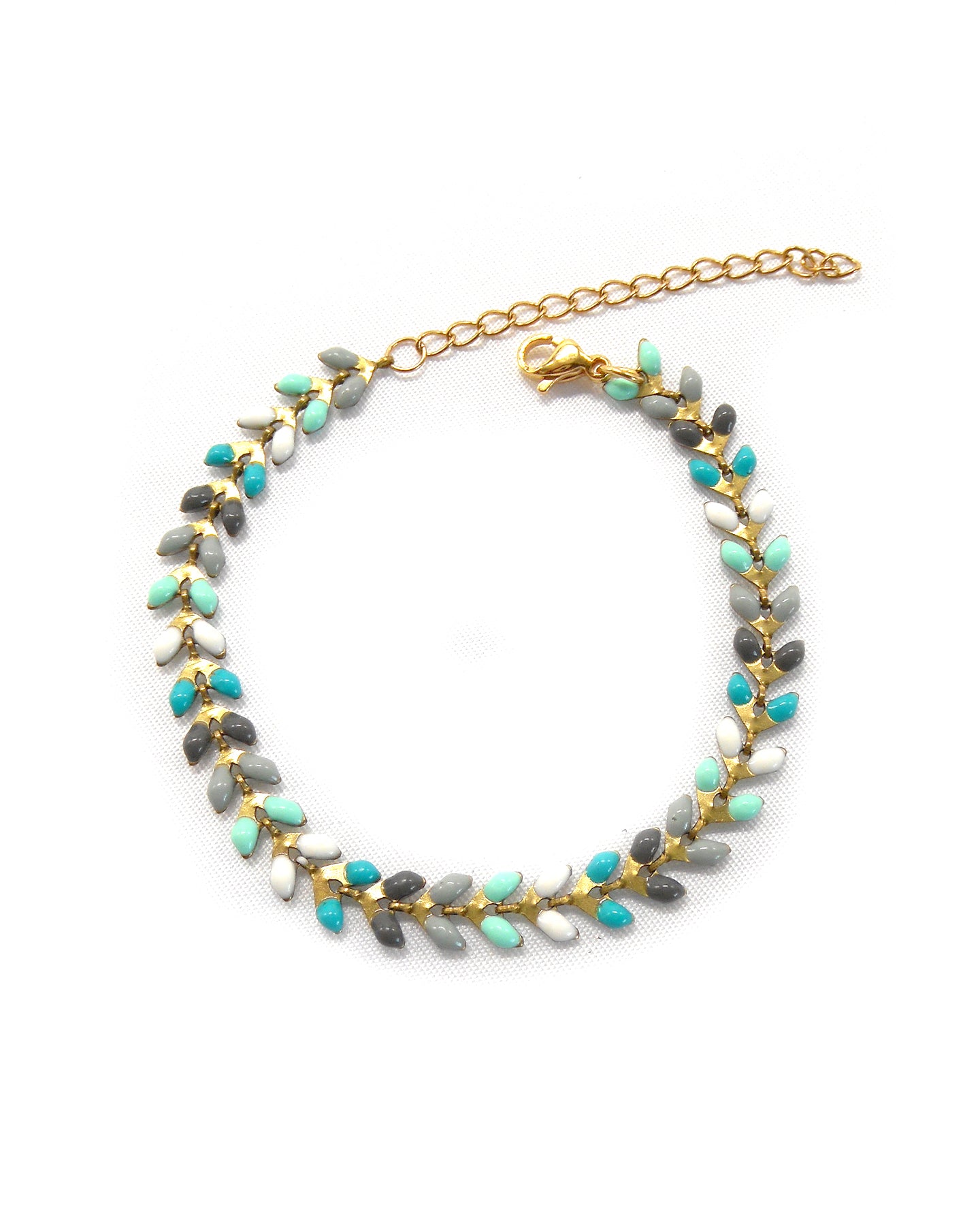 Bracelet chaine épis colorés - ELISABETH