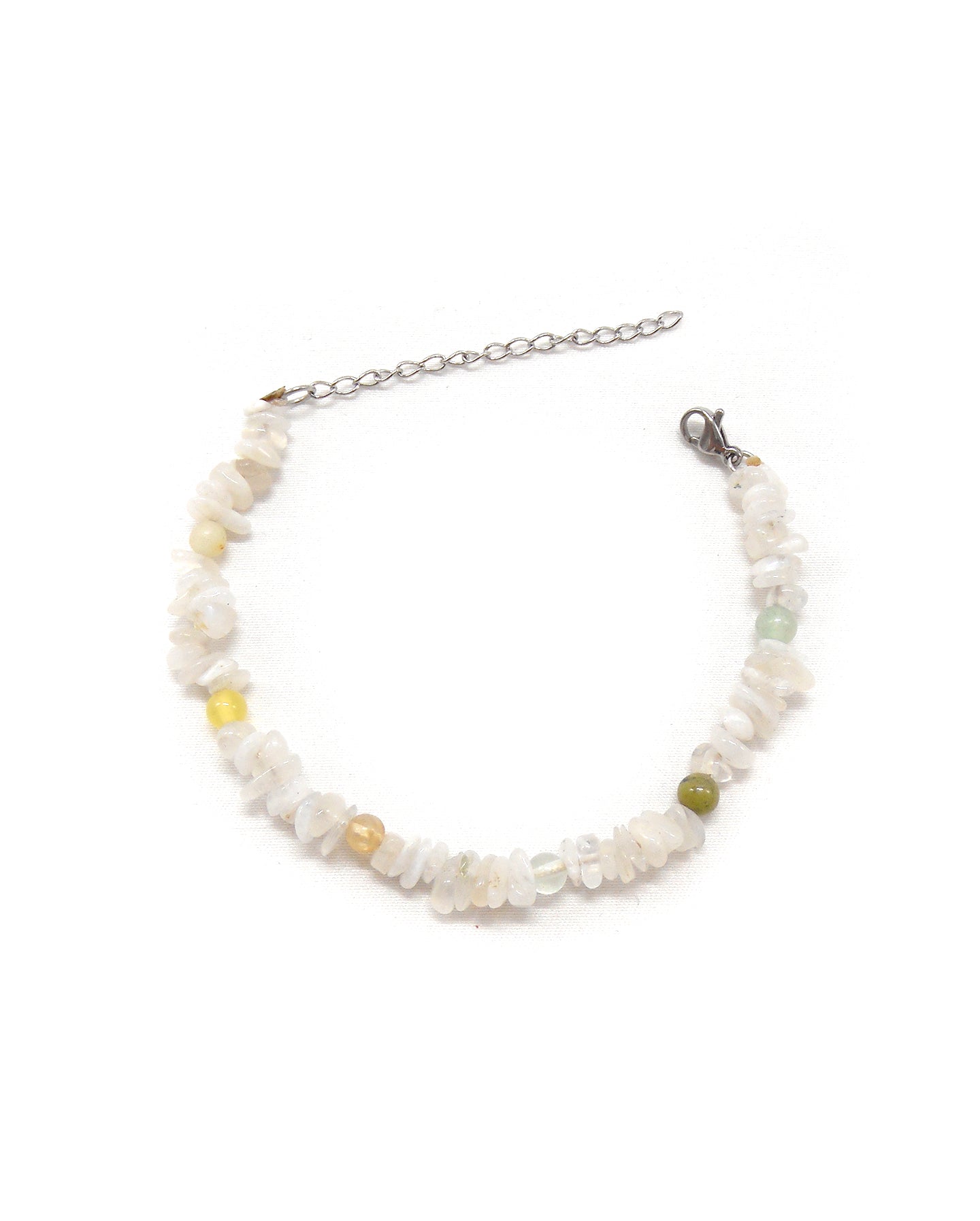 Bracelet pierres de lune / pierres naturelles arc-en-ciel - ISABEAU