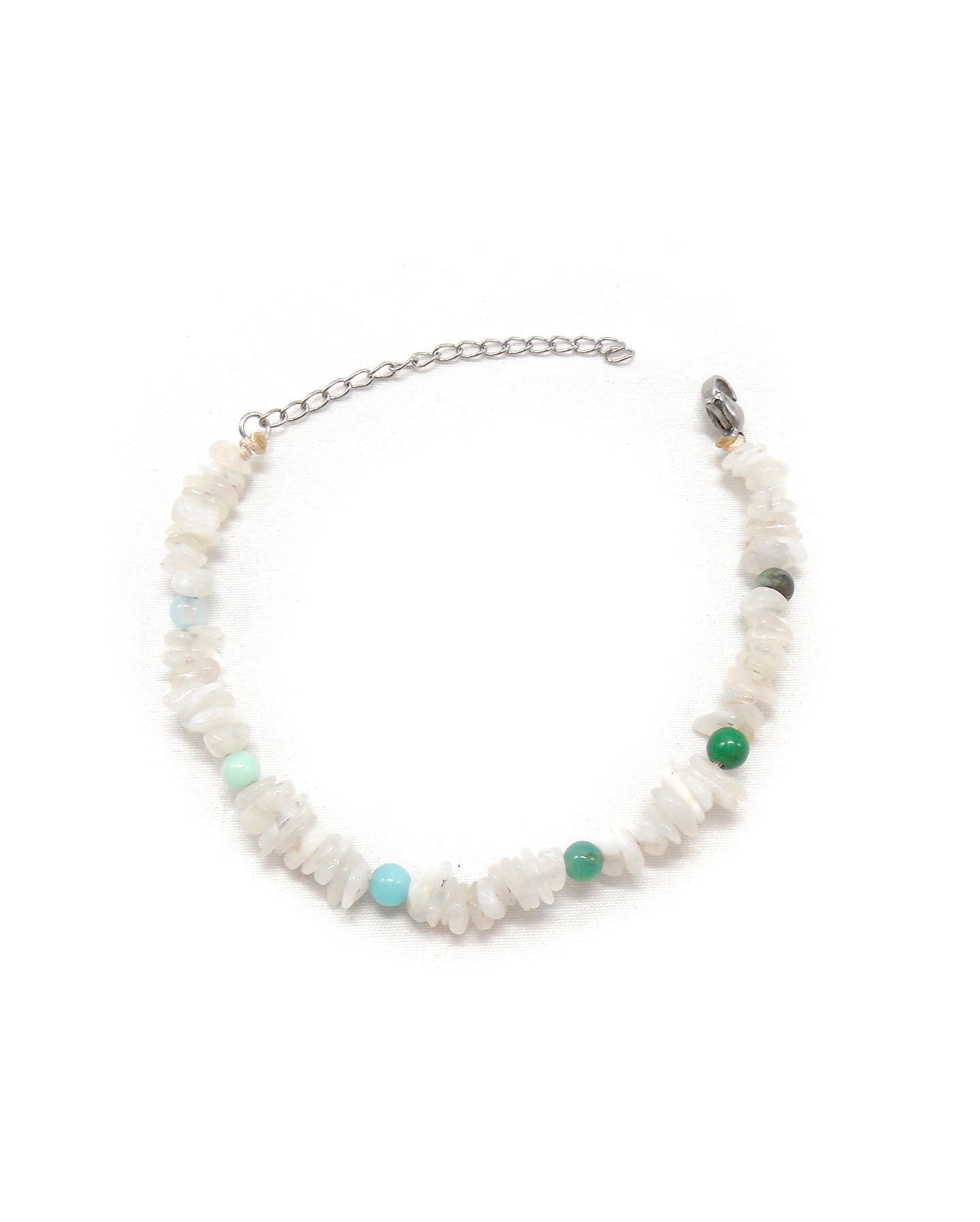 Bracelet pierres de lune / pierres naturelles arc-en-ciel - ISABEAU