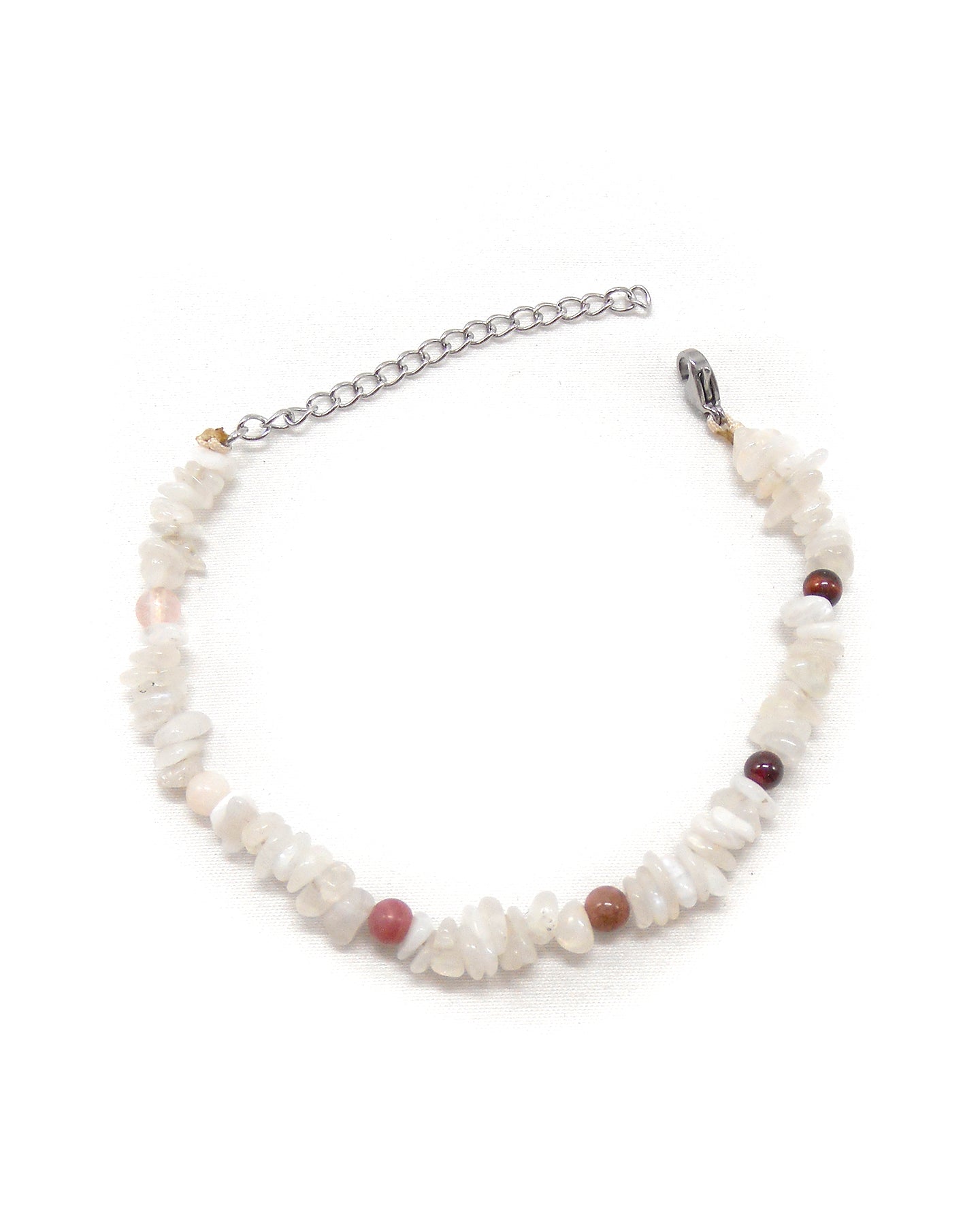 Bracelet pierres de lune / pierres naturelles arc-en-ciel - ISABEAU
