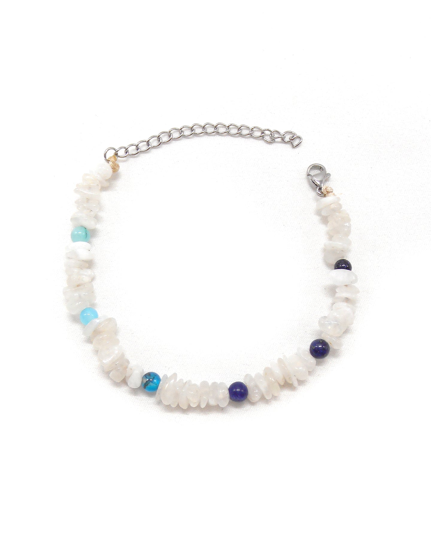 Bracelet pierres de lune / pierres naturelles arc-en-ciel - ISABEAU