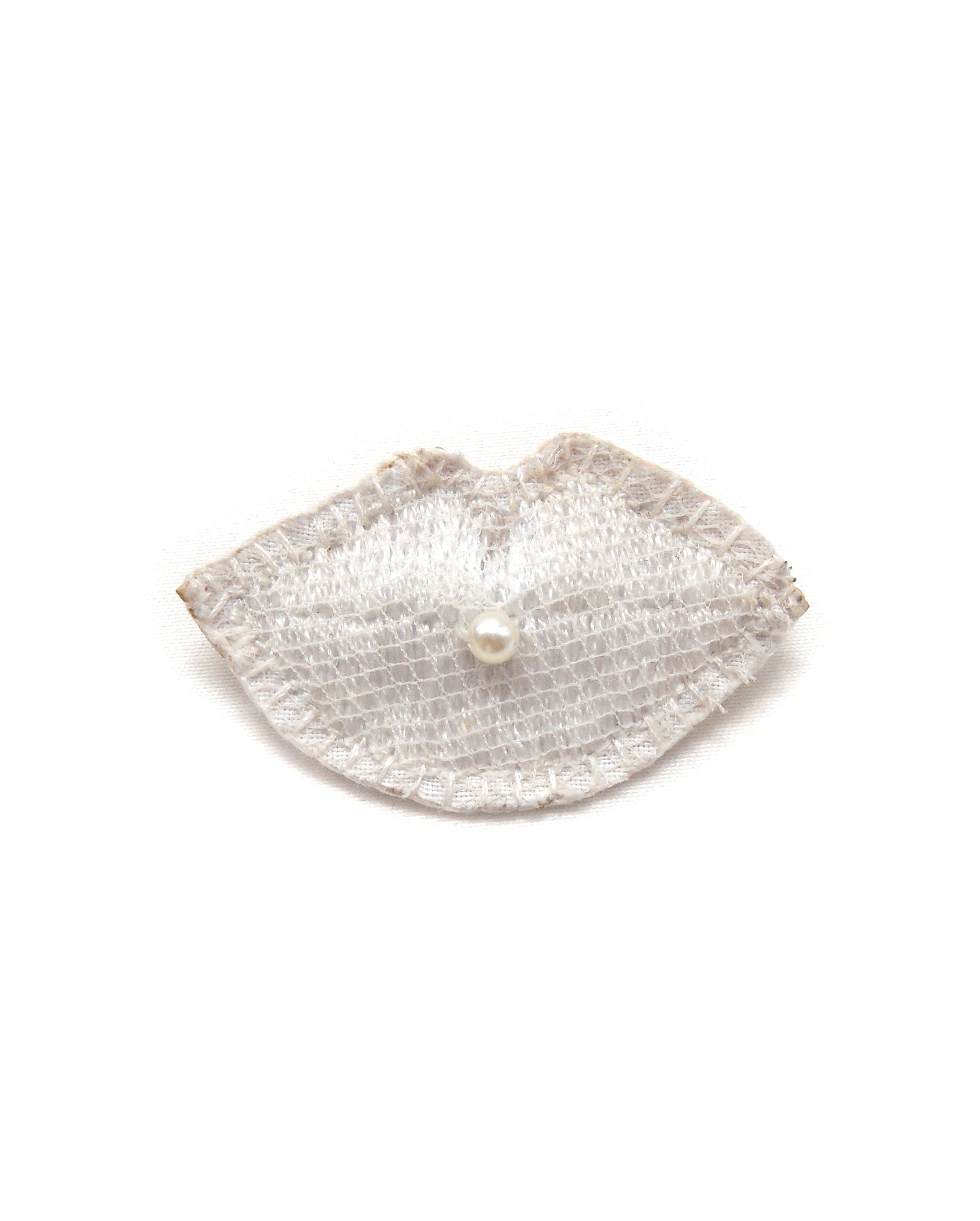 Broche brodée main - BAISER DE SIRENE