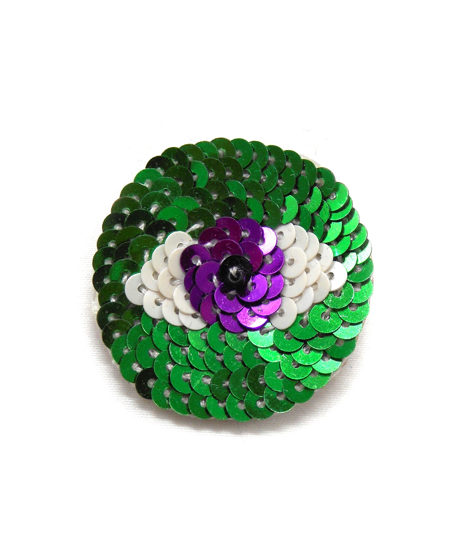 Broche brodée main oeil - JE TE VOIS