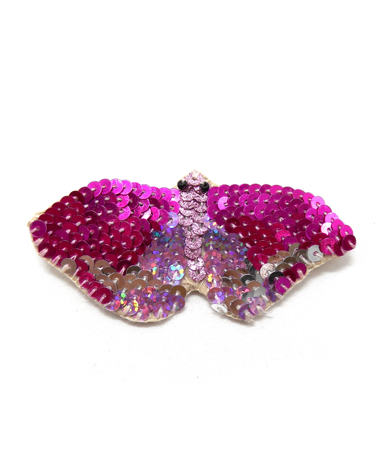Broche brodée main - PAPILLONS