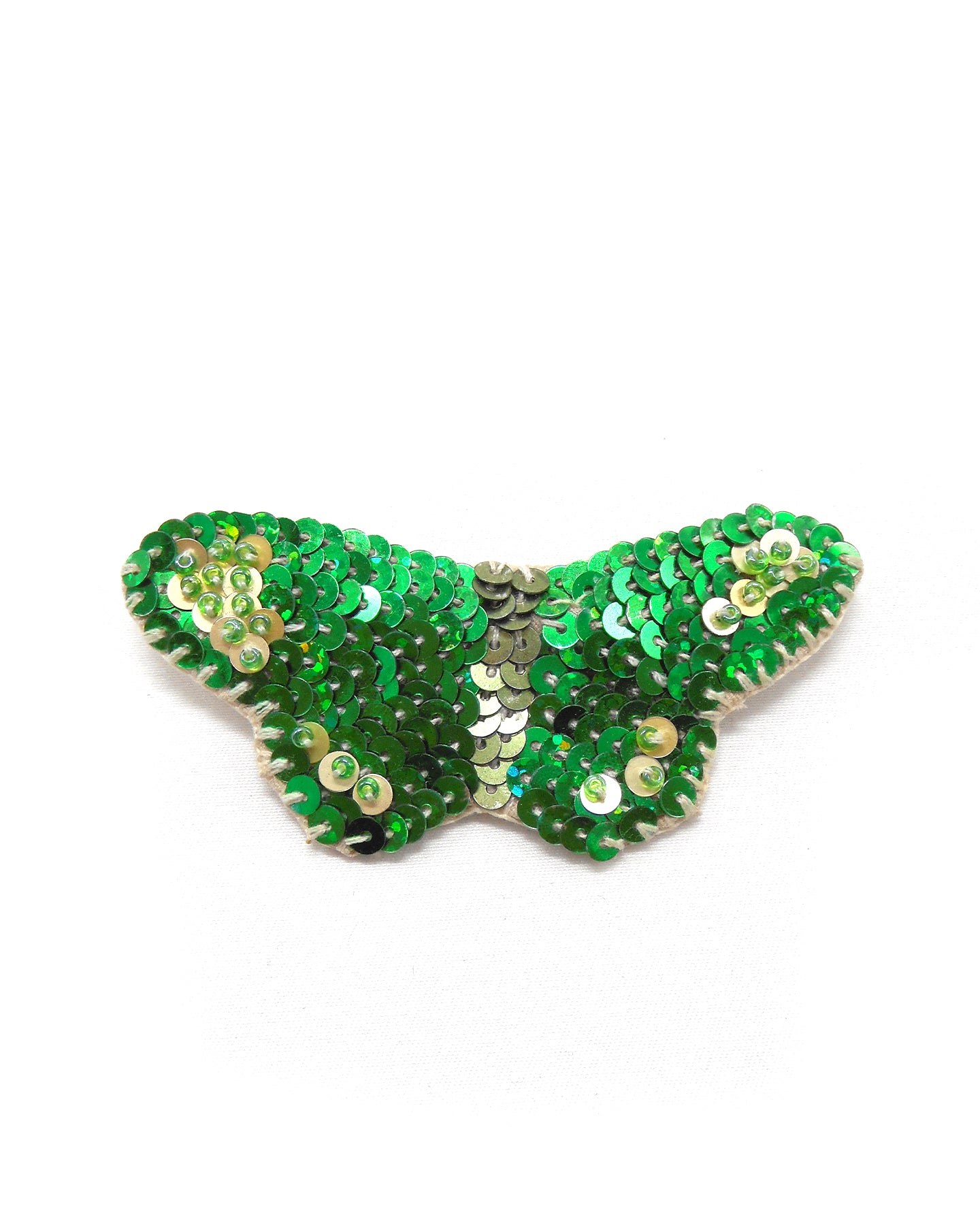 Broche brodée main - PAPILLONS