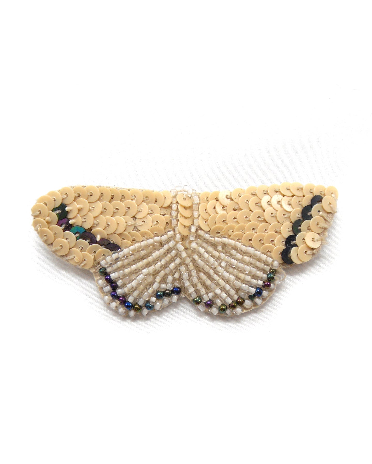 Broche brodée main - PAPILLONS
