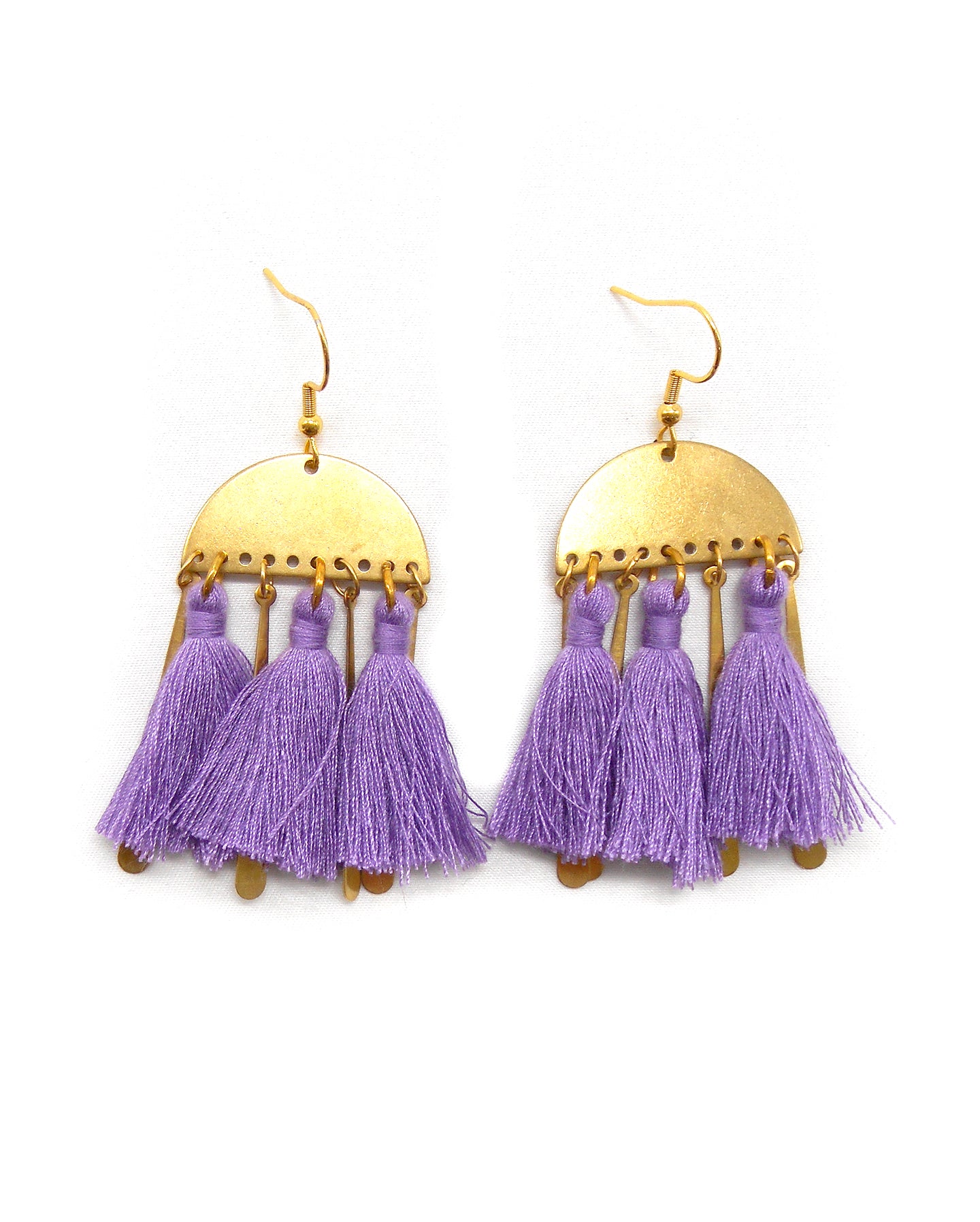 Boucles d'oreilles bohème pompon - BOHEME/BELLA/ANDREA