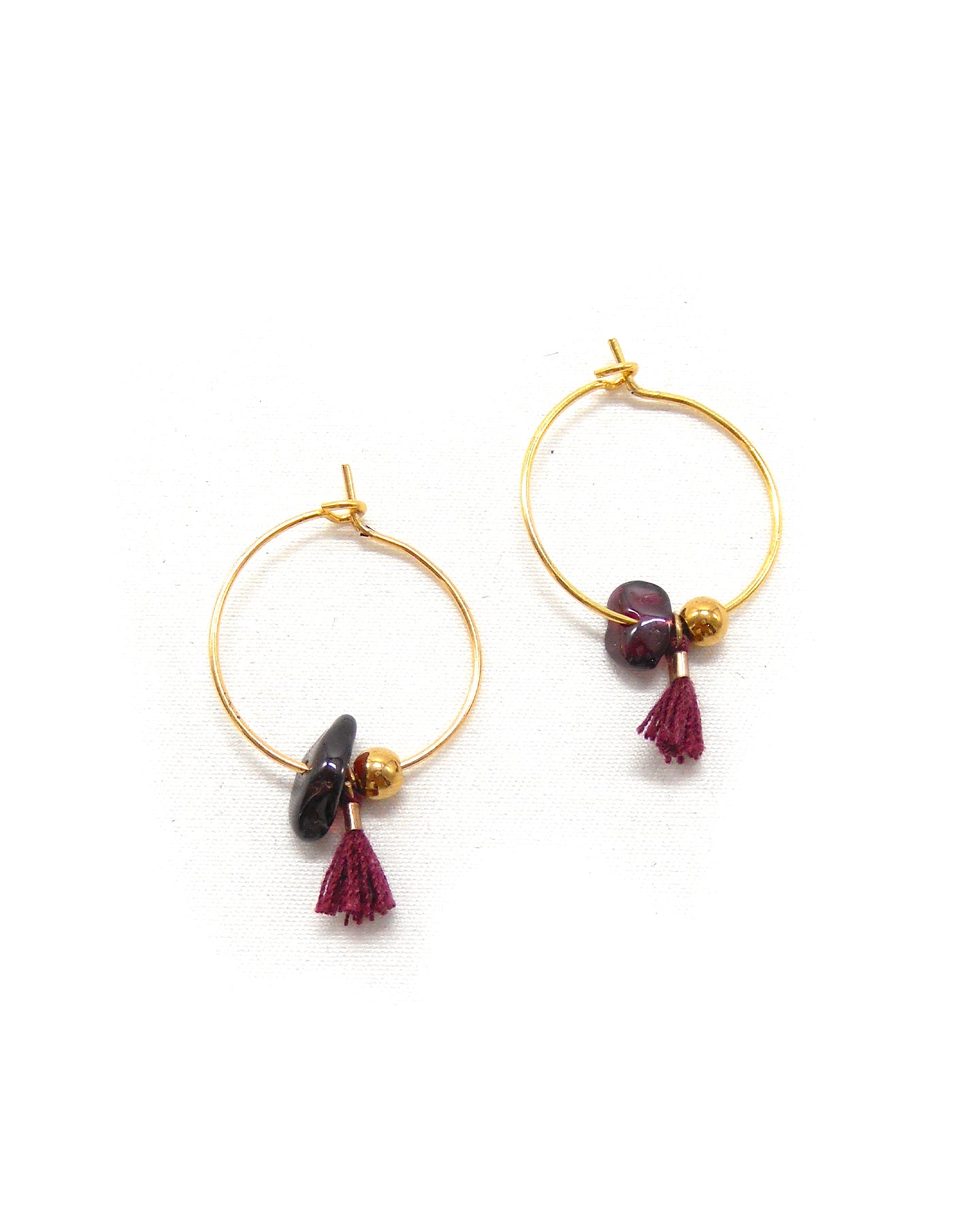 Boucles d'oreillesmini créoles mignonnes - CALIE/CALA