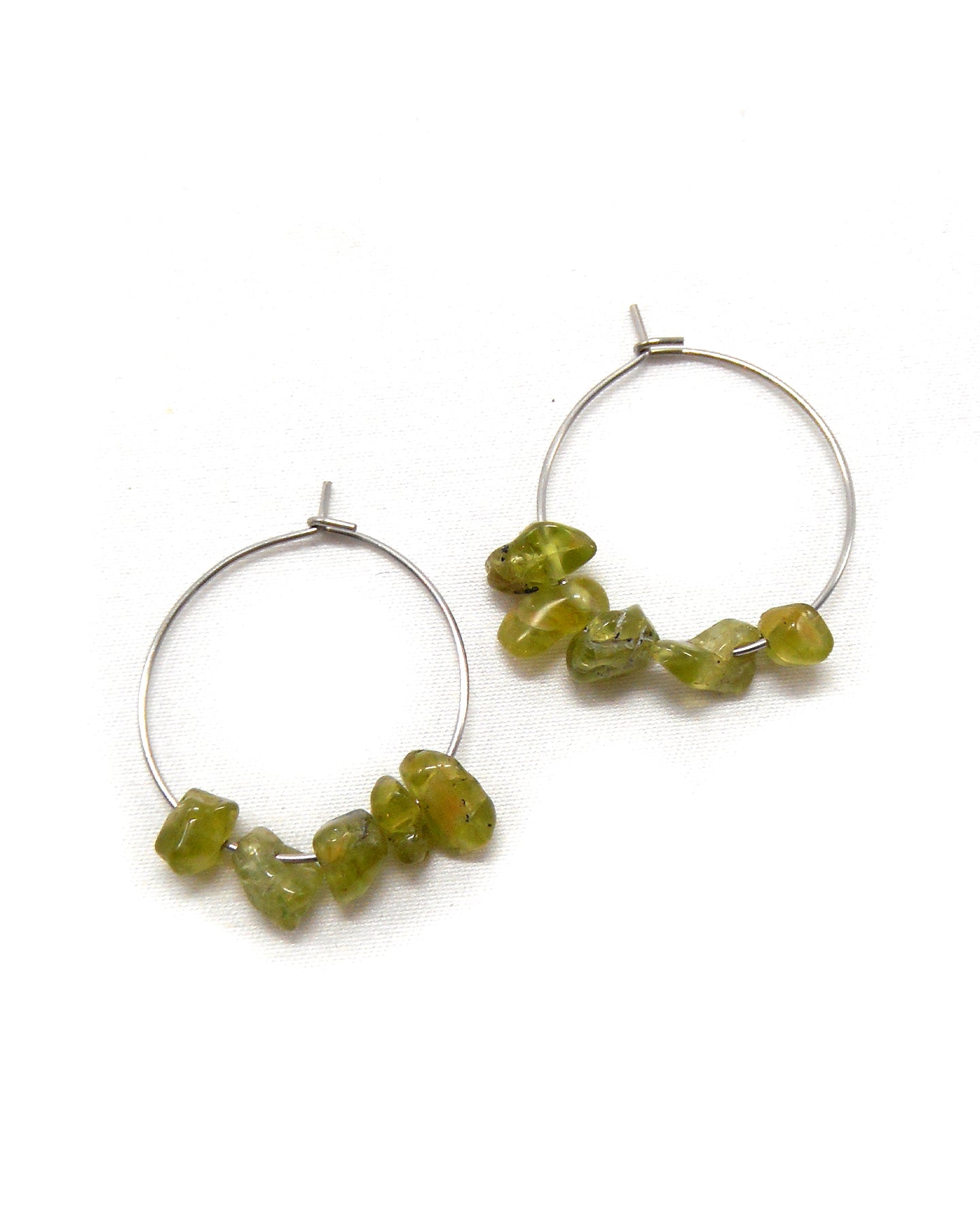 Boucles d'oreilles 5 pierres naturelles brutes - JAYA