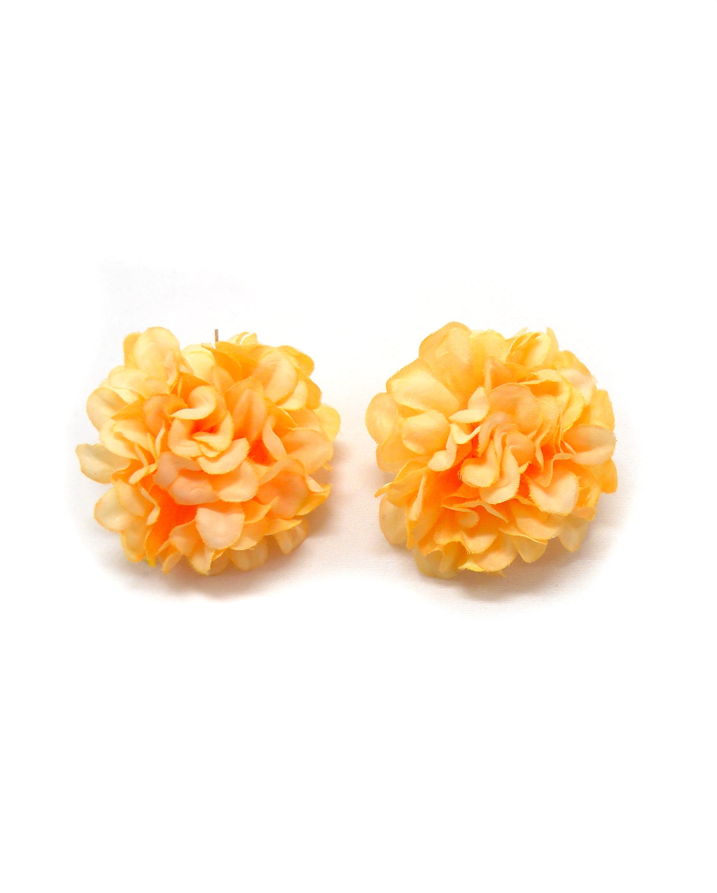 Boucles d'oreilles créoles grandes fleurs - JULIA