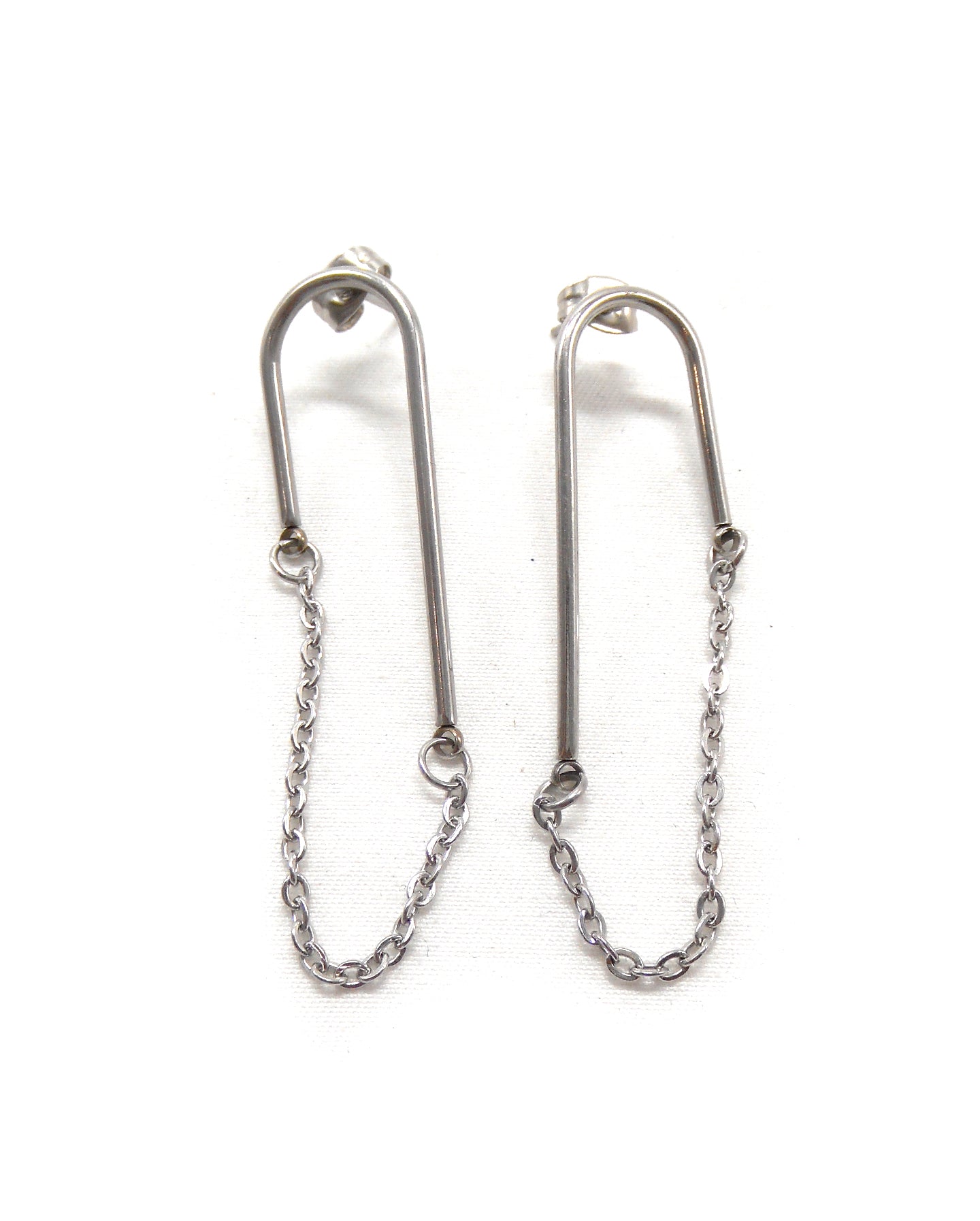 Boucles d'oreilles arche étoiles chaine - LARAH