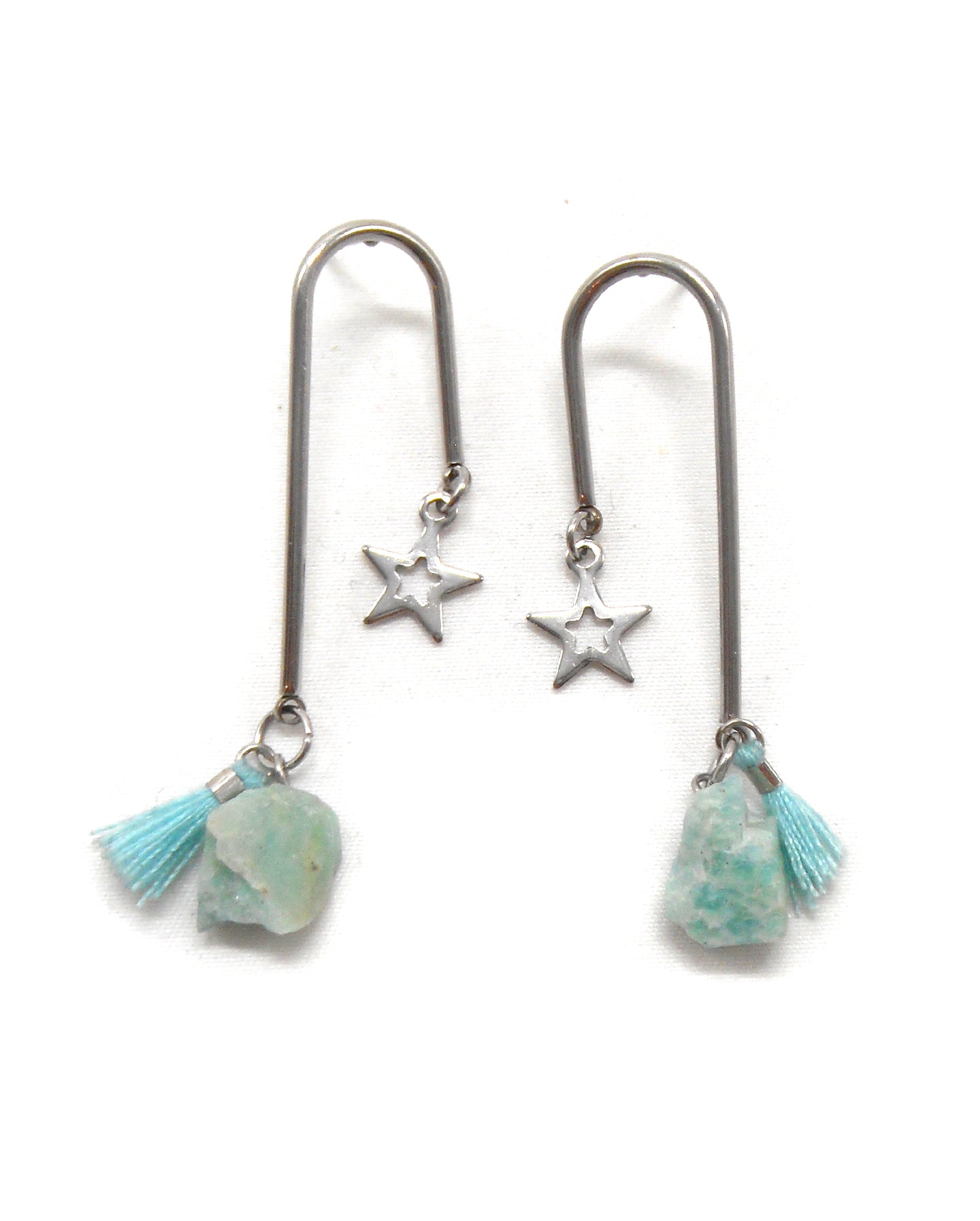 Boucles d'oreilles arche étoiles chaine - LARAH