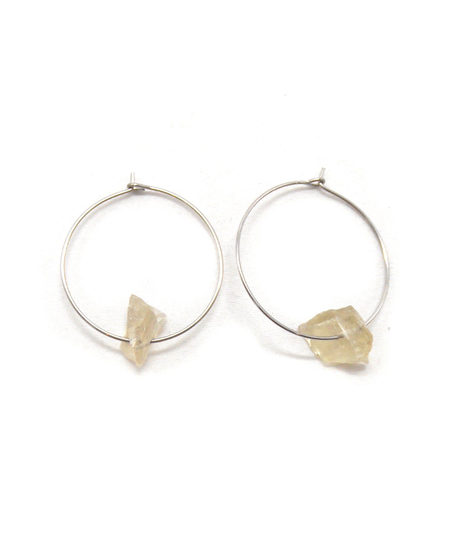 Boucles d'oreilles quartz vert - LEAH