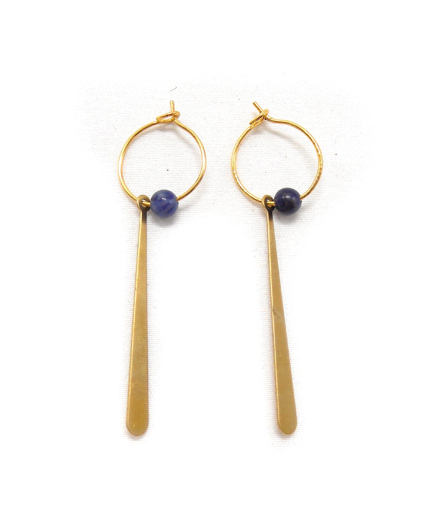 Boucles d'oreilles pendantes goutte longue - LEONOR