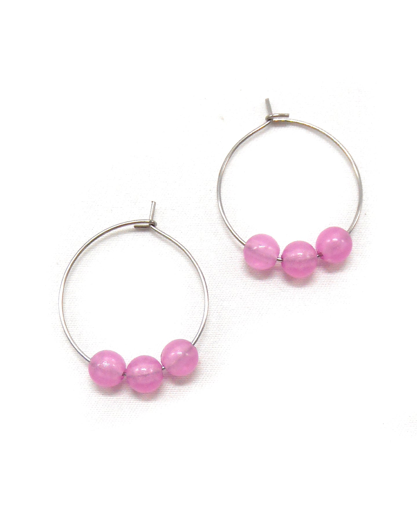 Boucles d'oreilles 3 perles phosphorescentes - LUXA