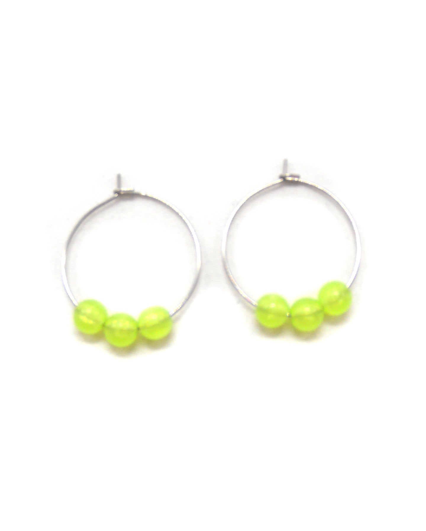 Boucles d'oreilles 3 perles phosphorescentes - LUXA
