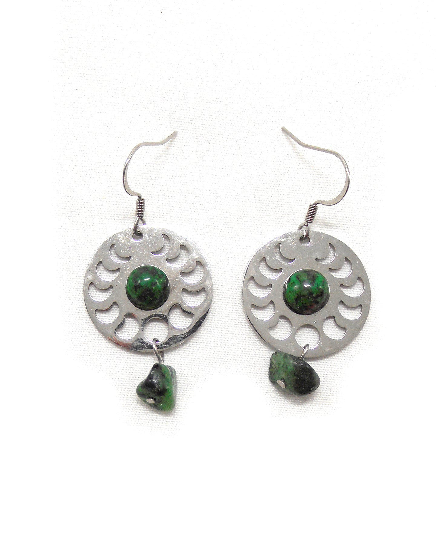 Boucles d'oreilles collection étoiles/lune galaxie, pièces uniques