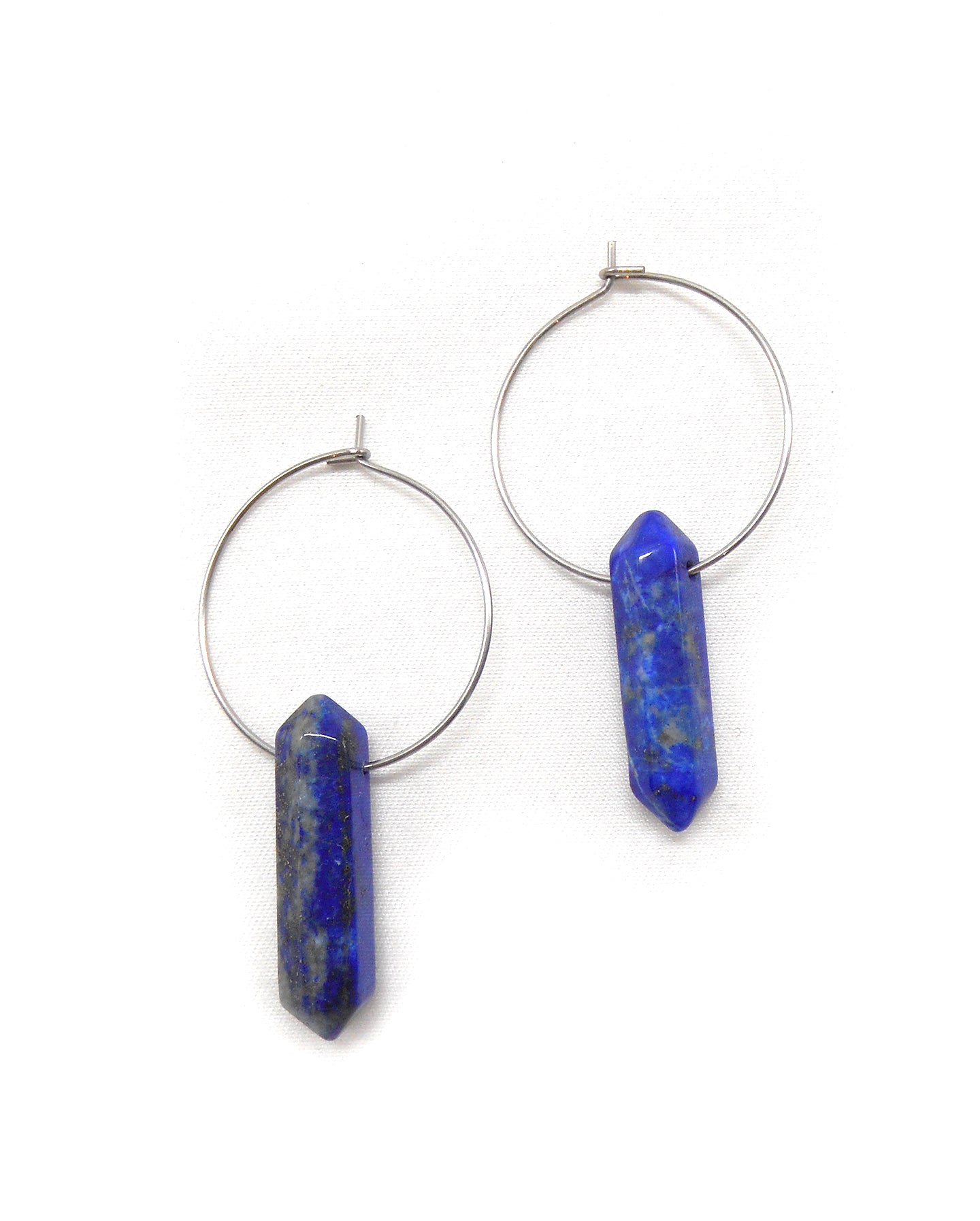 Boucles d'oreilles créoles cristaux - TINA/TINAYA