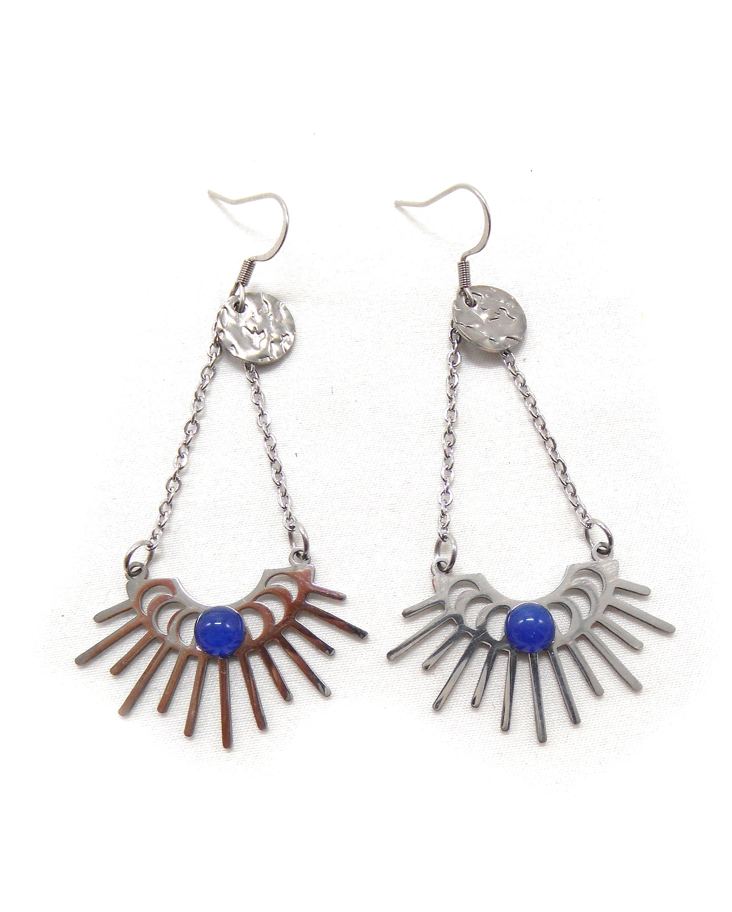 Boucles d'oreilles lune solaire - ZOHELLE
