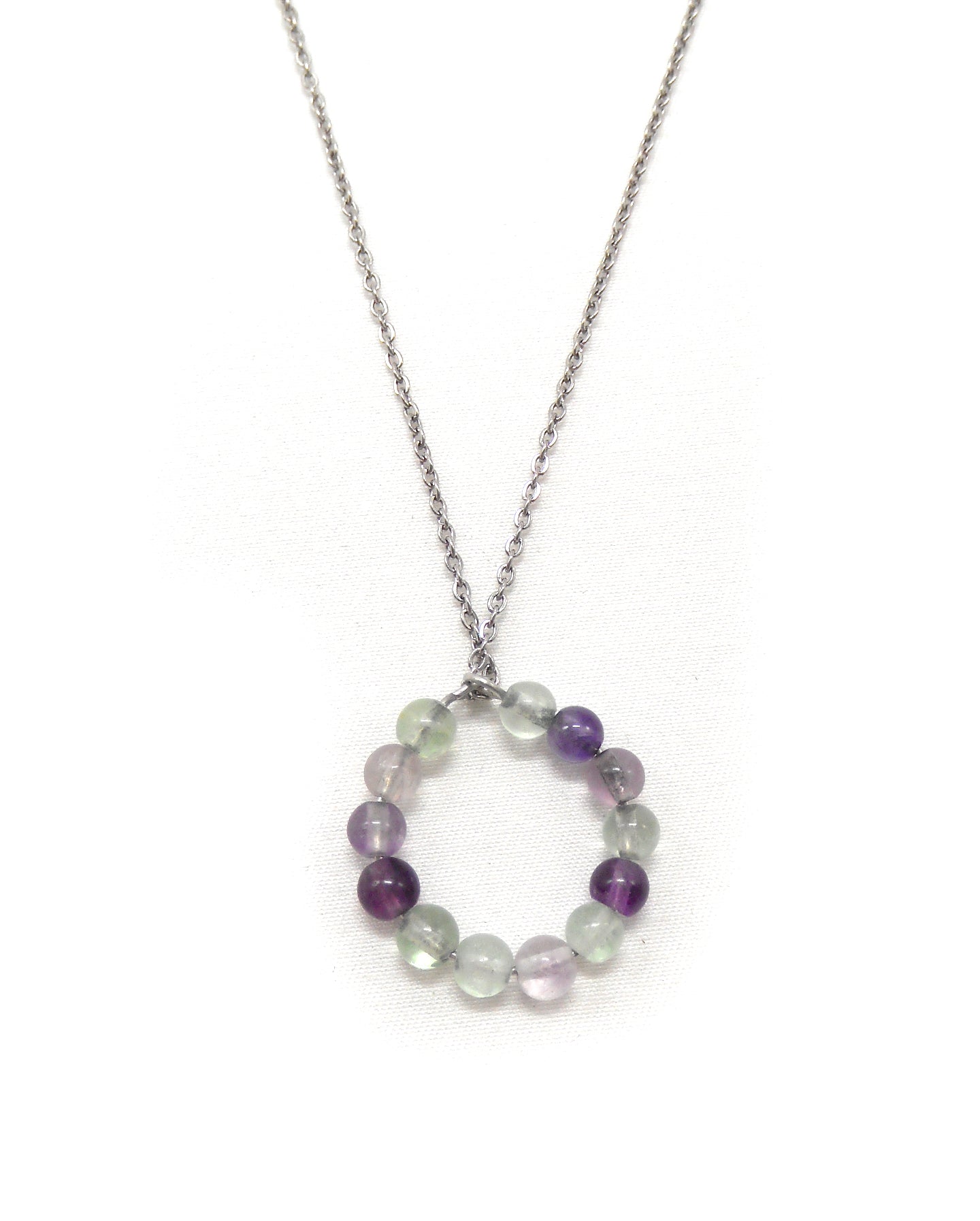 Collier bague perles pierres naturelles - ALBA