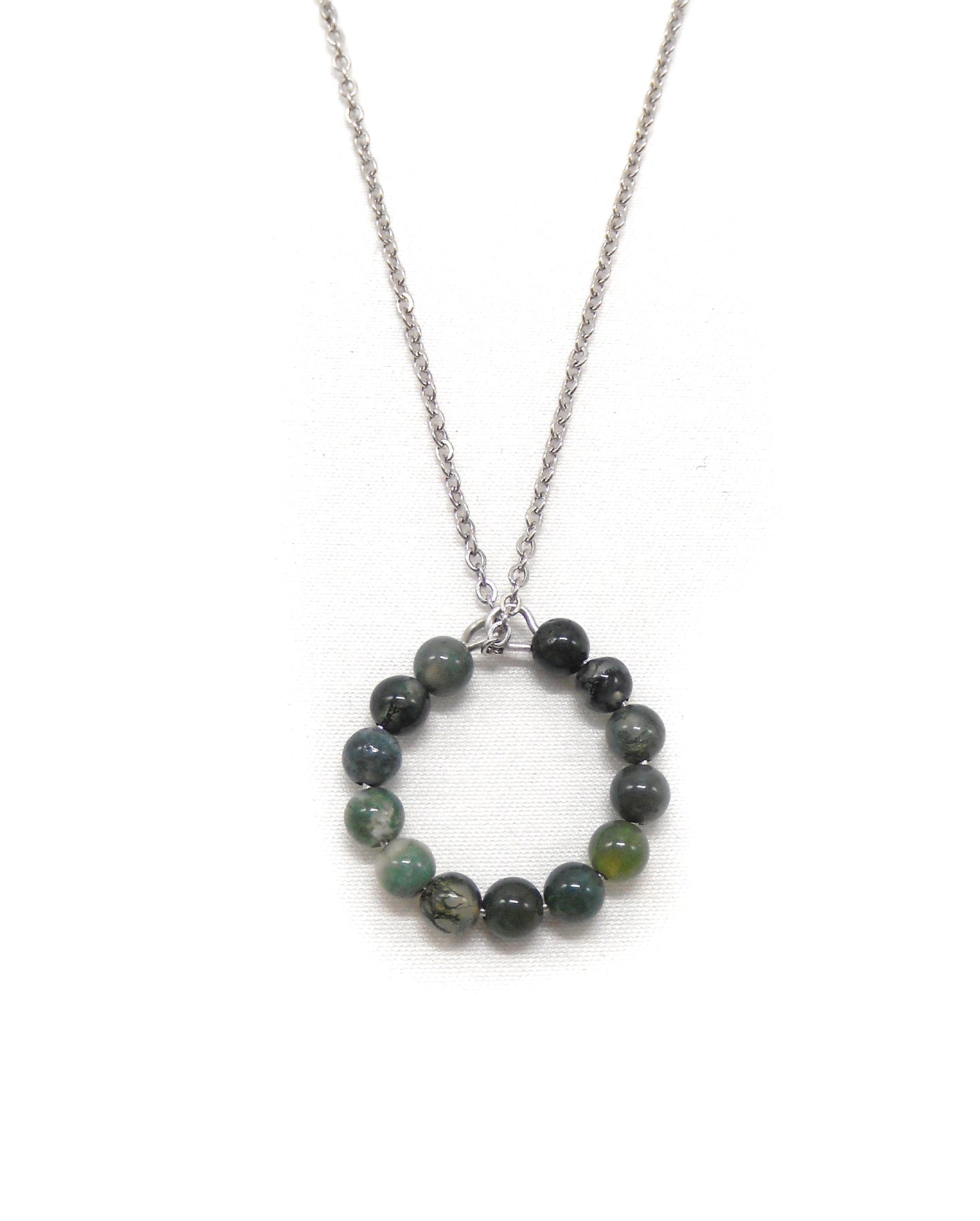 Collier bague perles pierres naturelles - ALBA