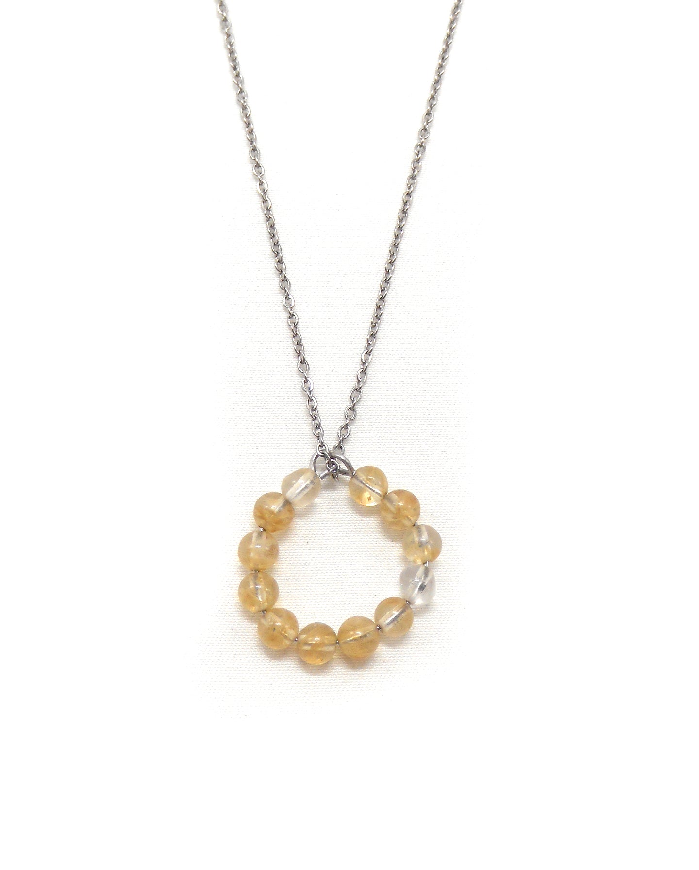 Collier bague perles pierres naturelles - ALBA