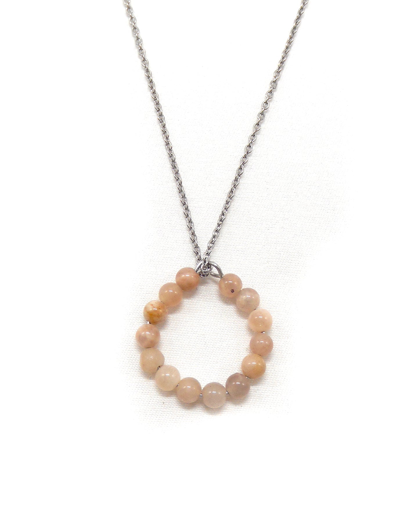 Collier bague perles pierres naturelles - ALBA