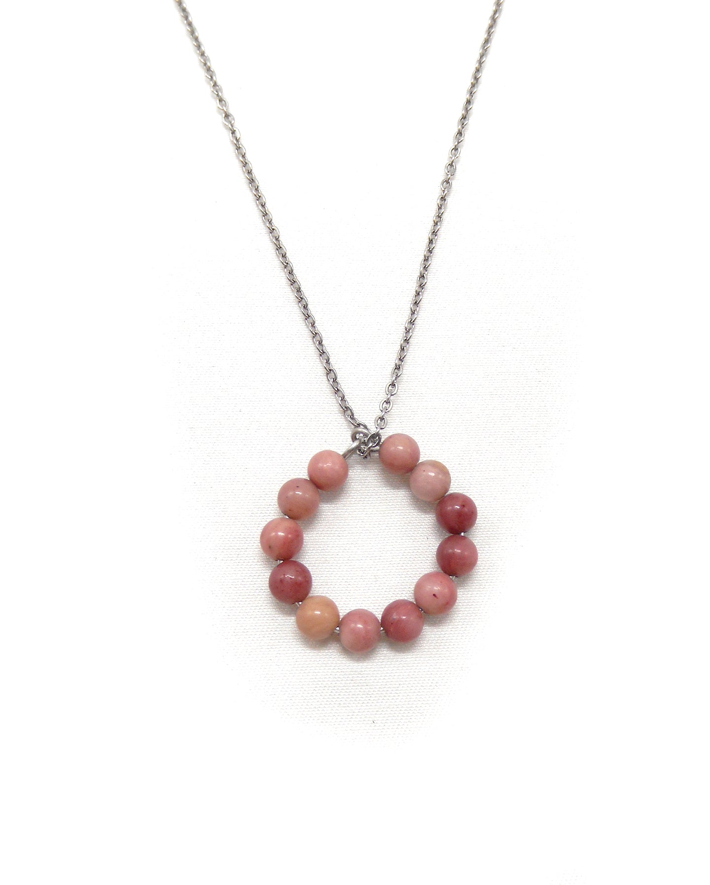 Collier bague perles pierres naturelles - ALBA
