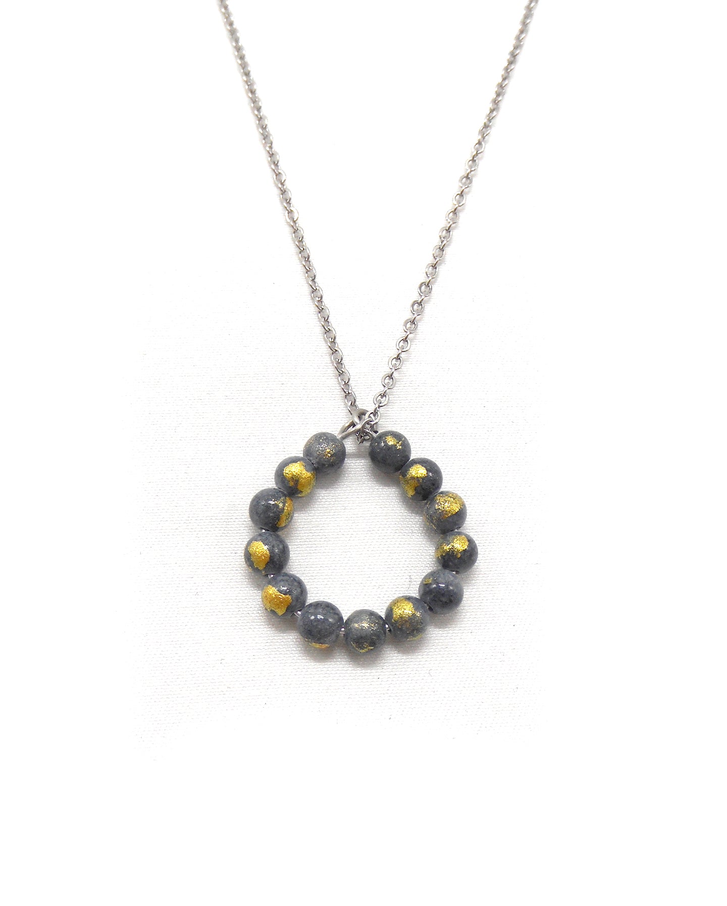 Collier bague perles pierres naturelles - ALBA
