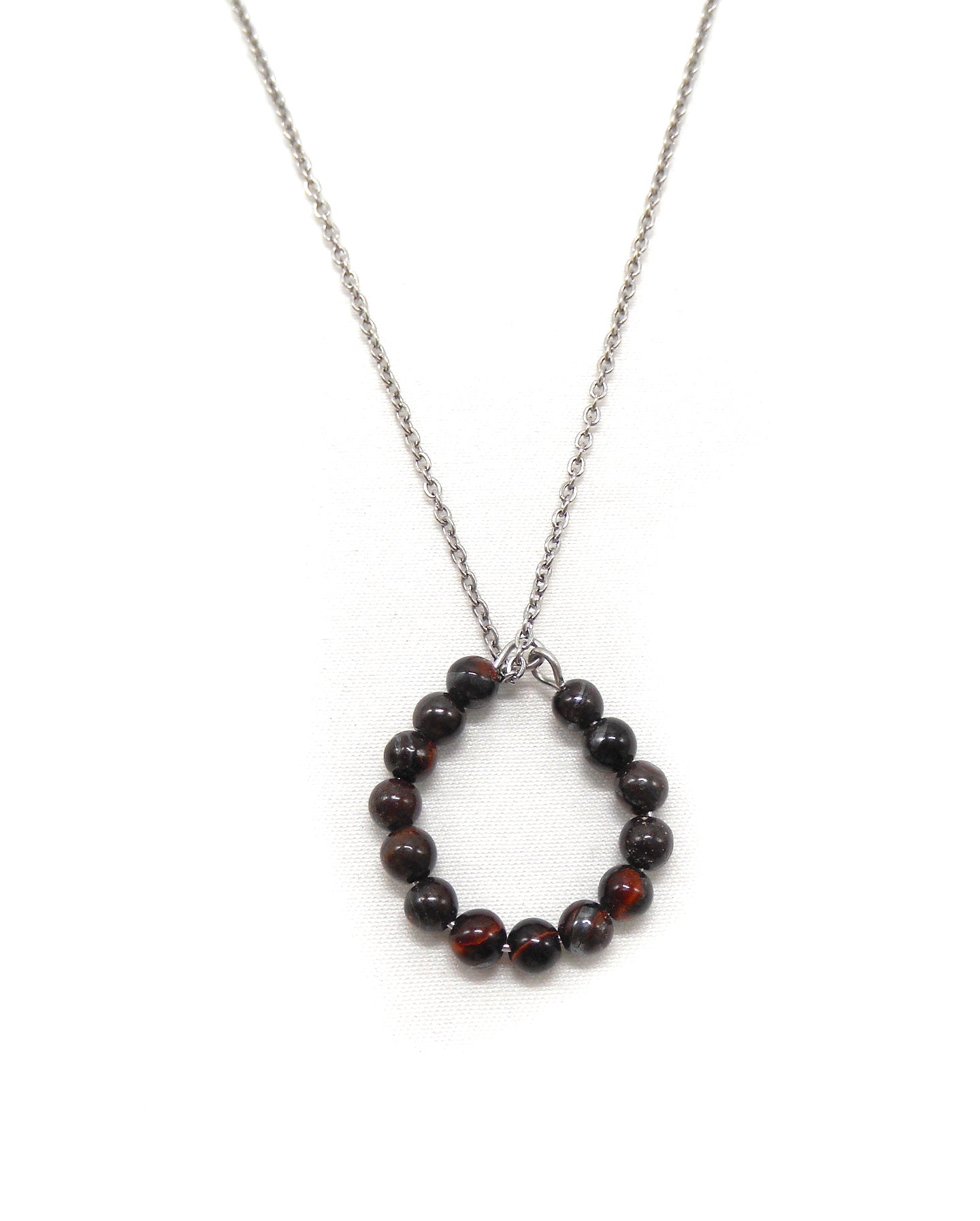 Collier bague perles pierres naturelles - ALBA