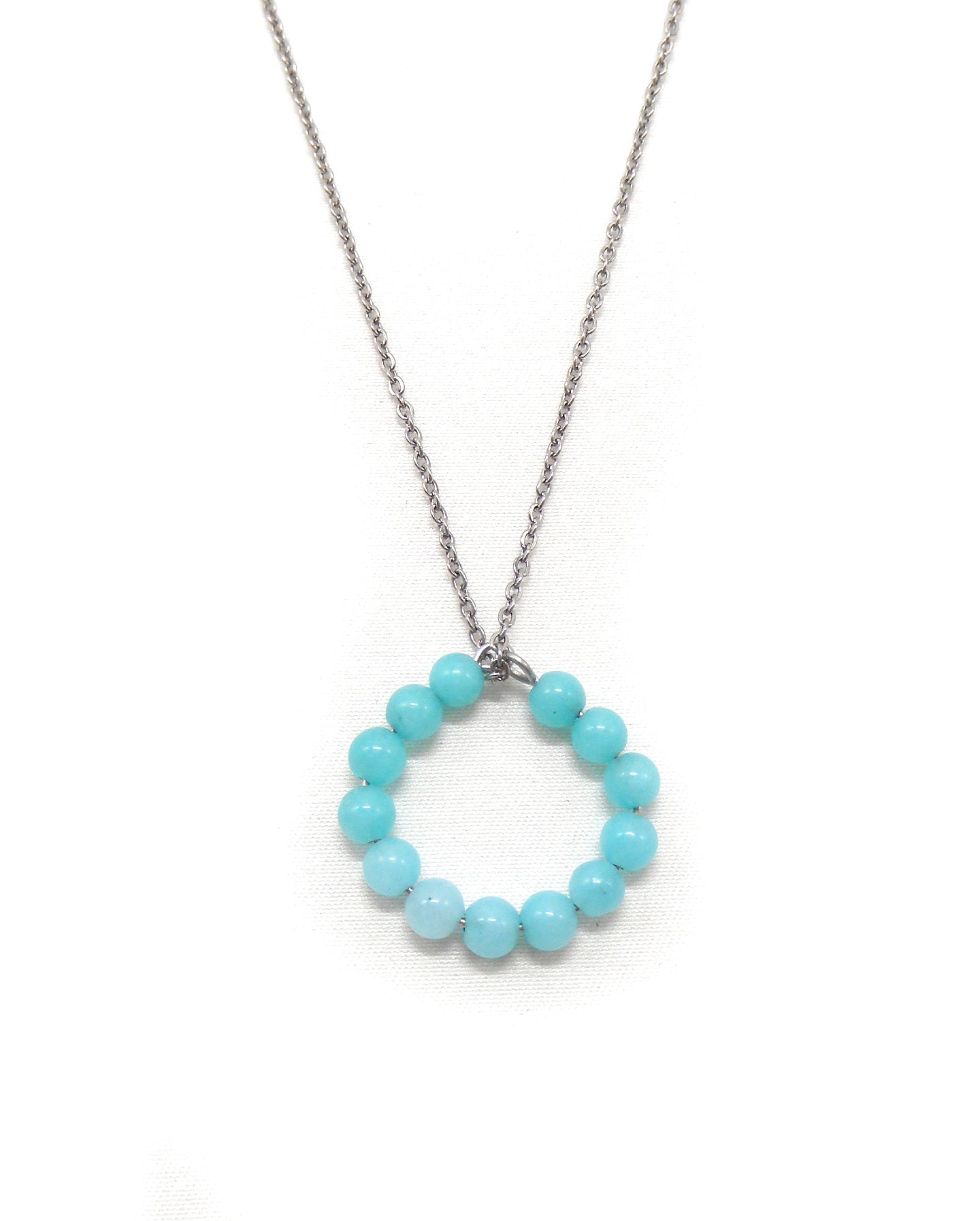 Collier bague perles pierres naturelles - ALBA