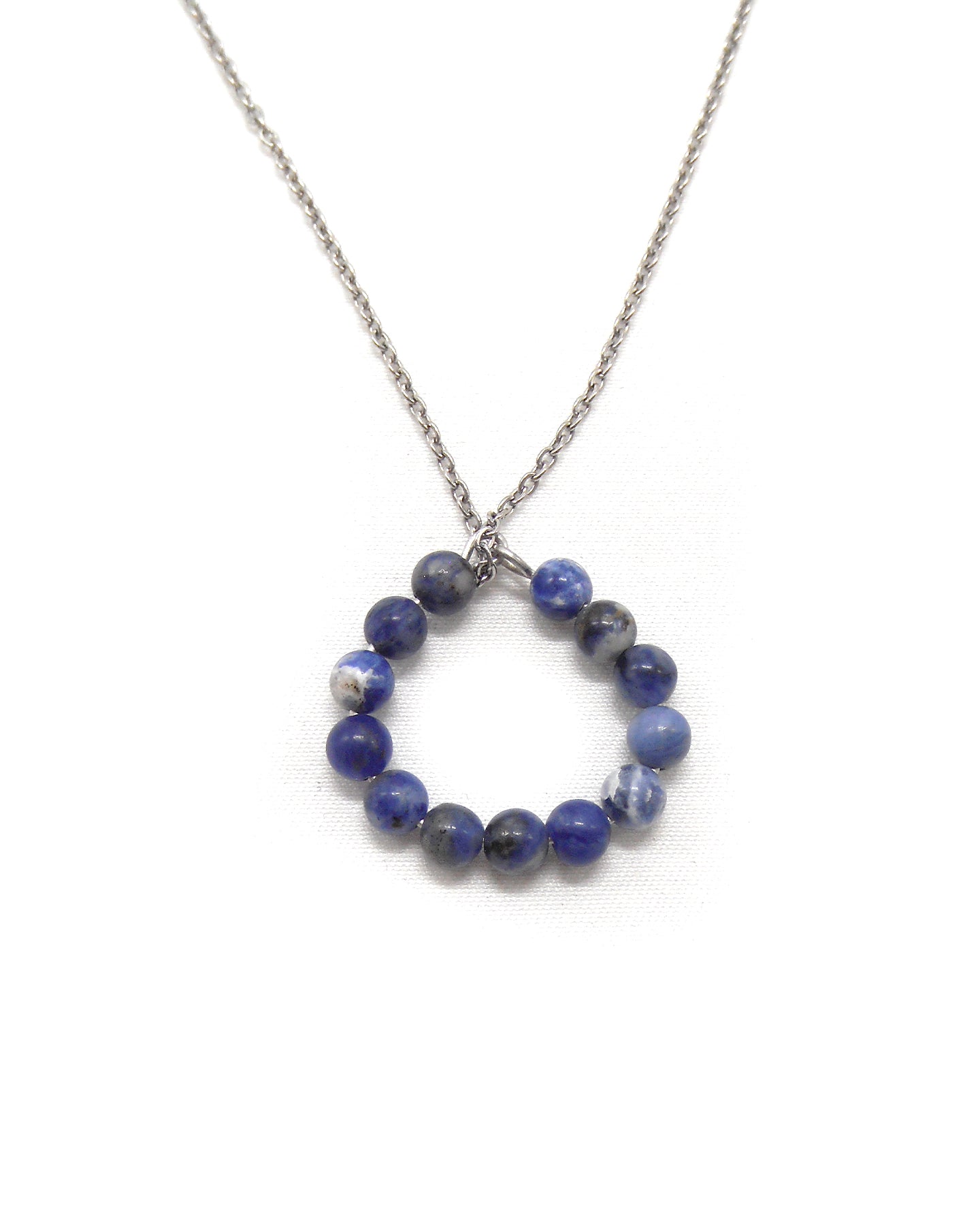 Collier bague perles pierres naturelles - ALBA