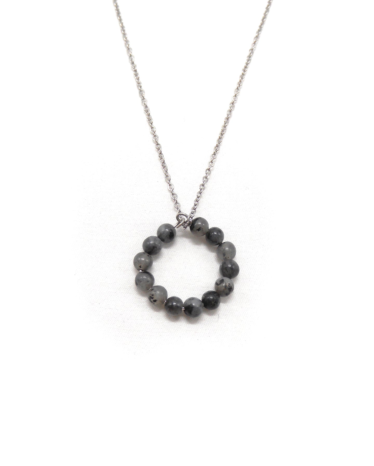 Collier bague perles pierres naturelles - ALBA