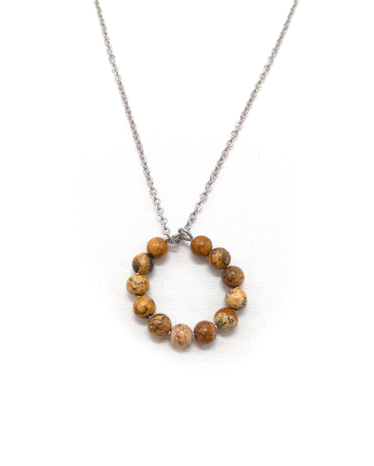 Collier bague perles pierres naturelles - ALBA