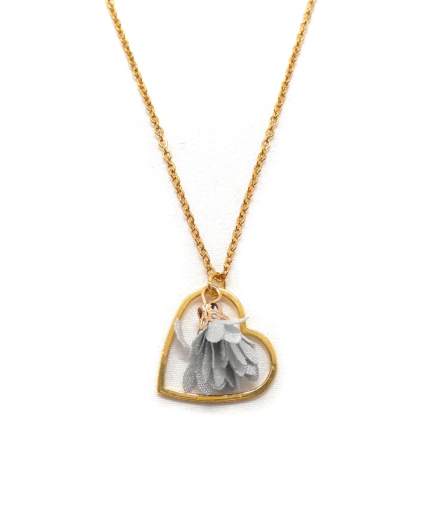 Collier goutte/cercle/coeur fleur - DOLLY/CORELIA
