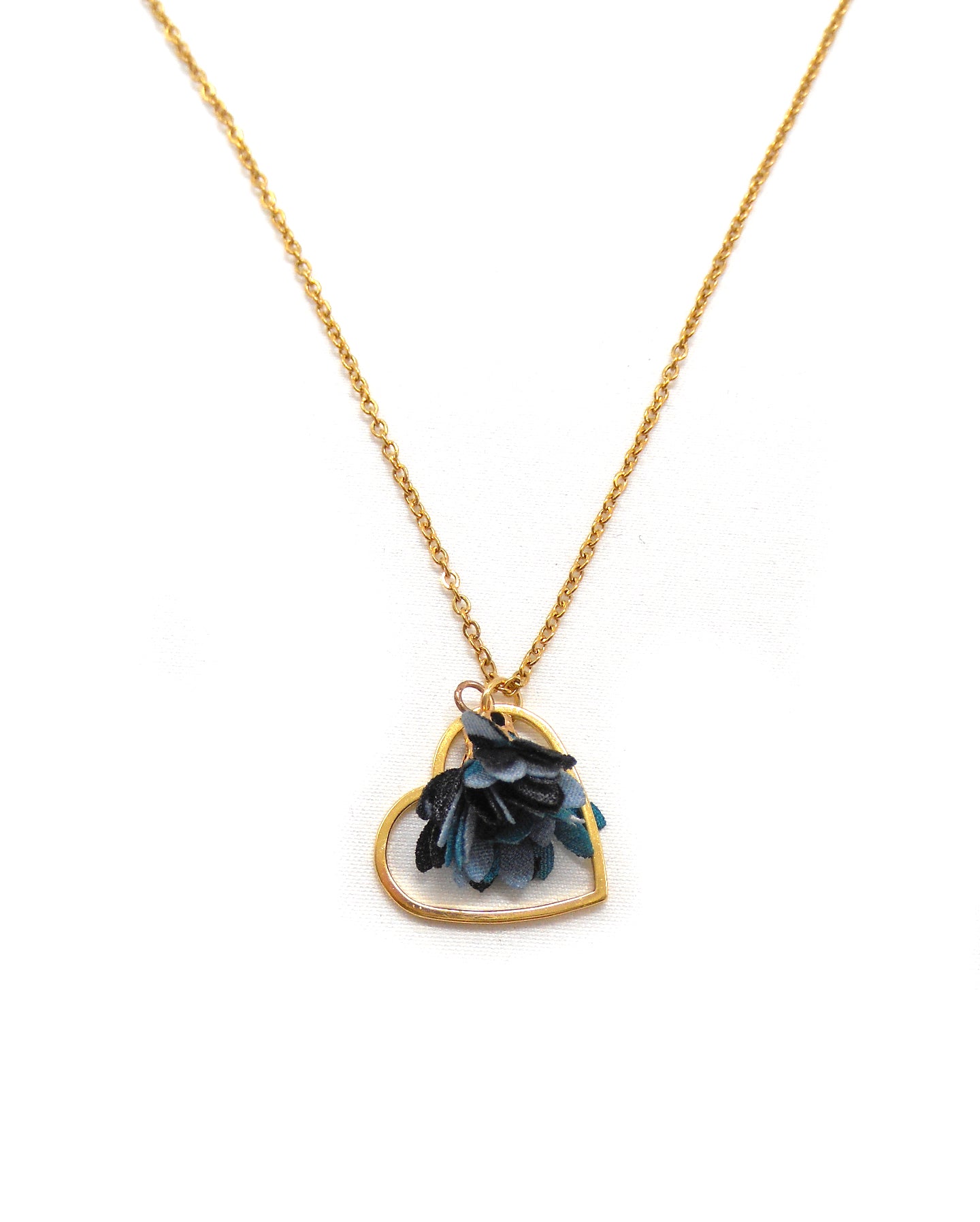 Collier goutte/cercle/coeur fleur - DOLLY/CORELIA