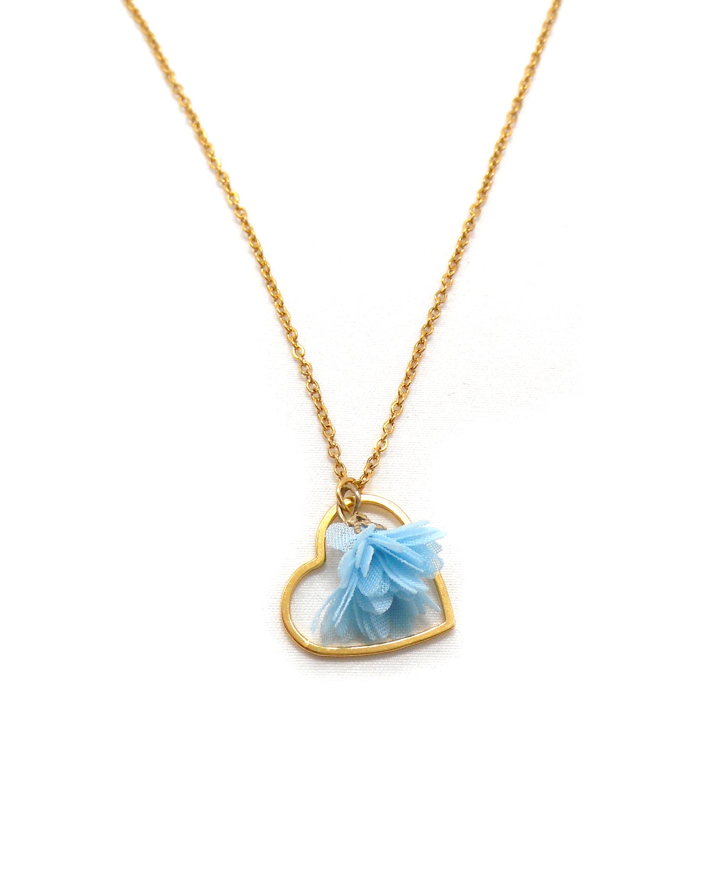 Collier goutte/cercle/coeur fleur - DOLLY/CORELIA